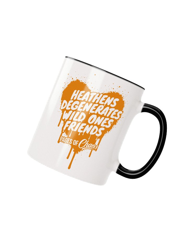 Heathens, Degenerates, Wild Ones, and Friends Mug - Orange w/Color product image (2)