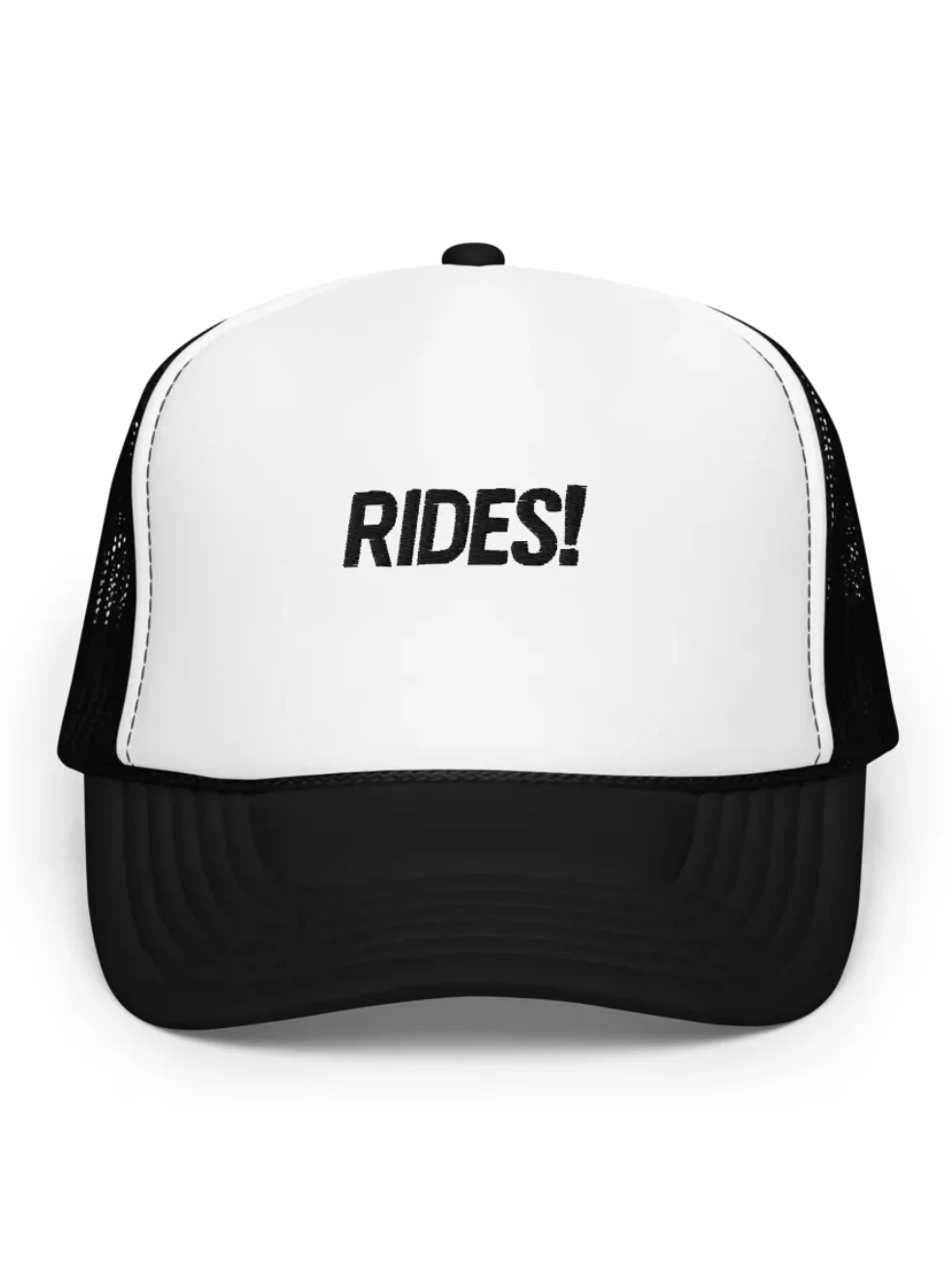 RIDES! Trucker Water Hat (Black and White) product image (1)