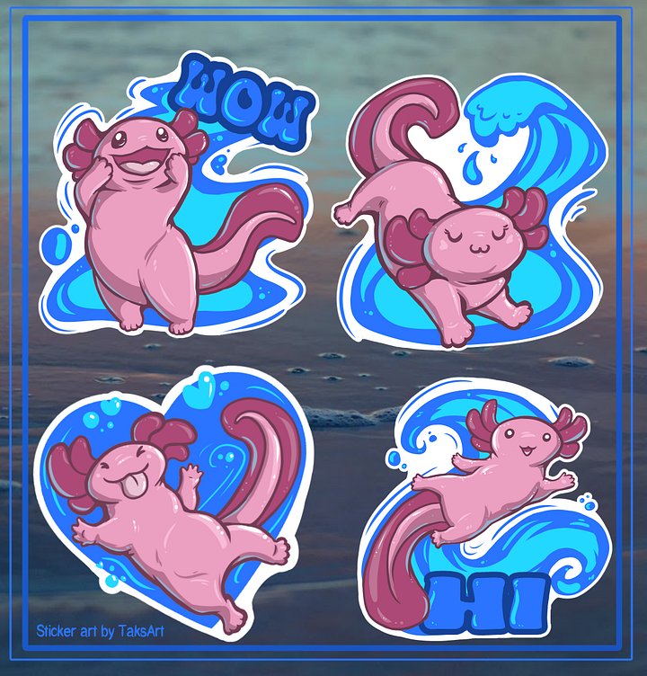 Axolotl - Stickers product image (1)