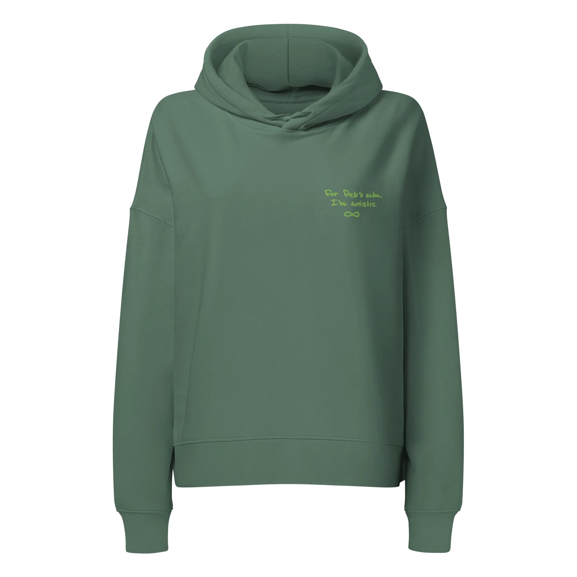 FFS duotone green women's retro hoodie product image (1)