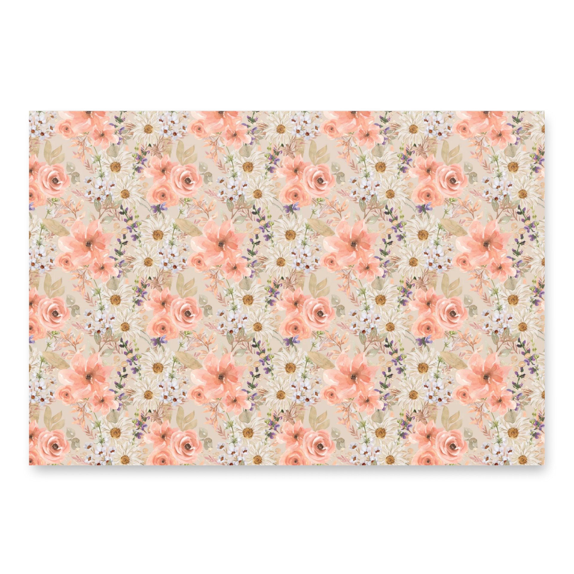 Orange Flowers Paper Sheets product image (2)
