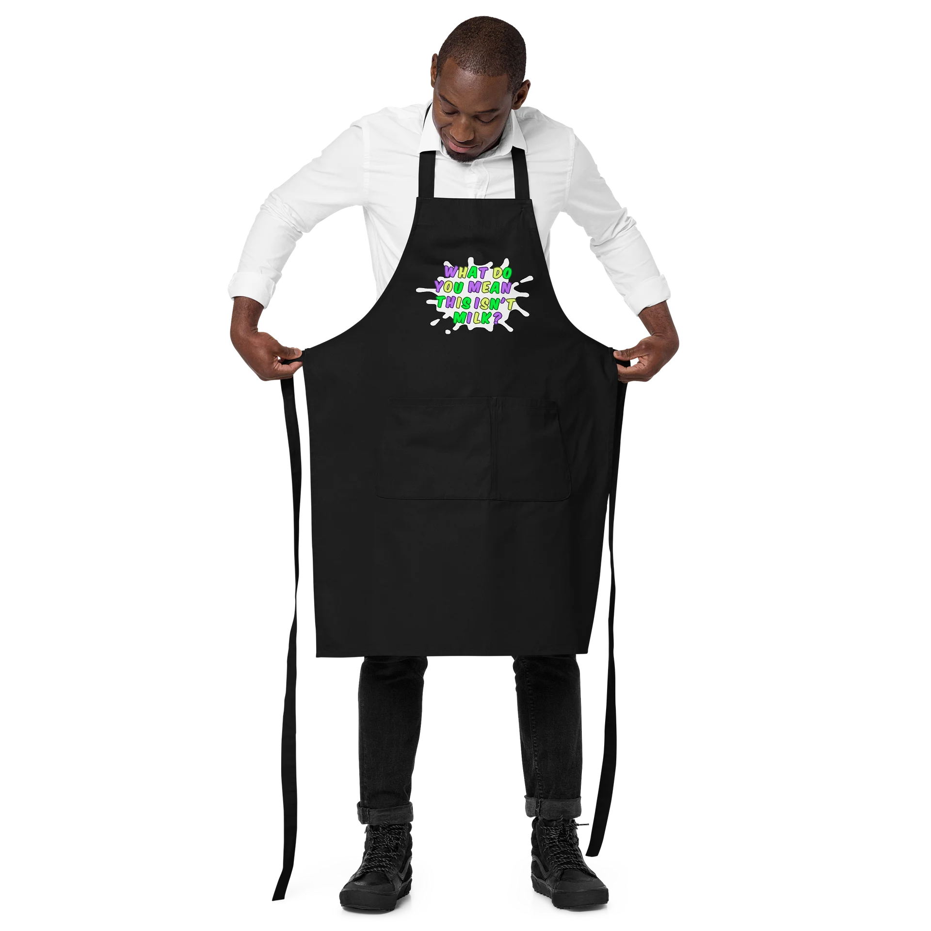 JizzyBits Apron (This Isn't Milk? Question version) product image (2)