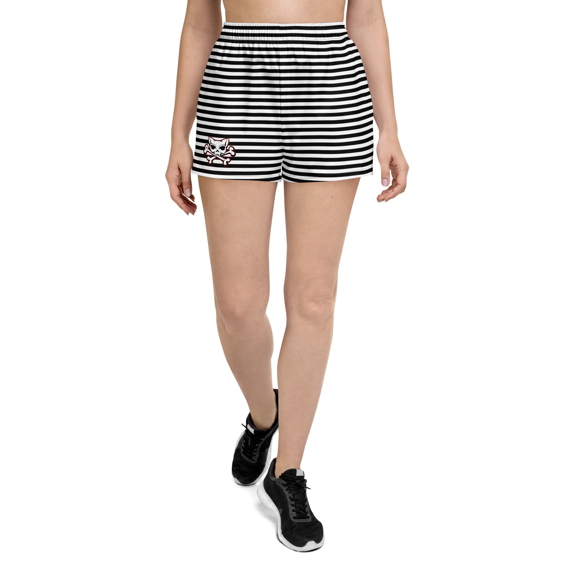 Black and White Stripped Shorts product image (1)