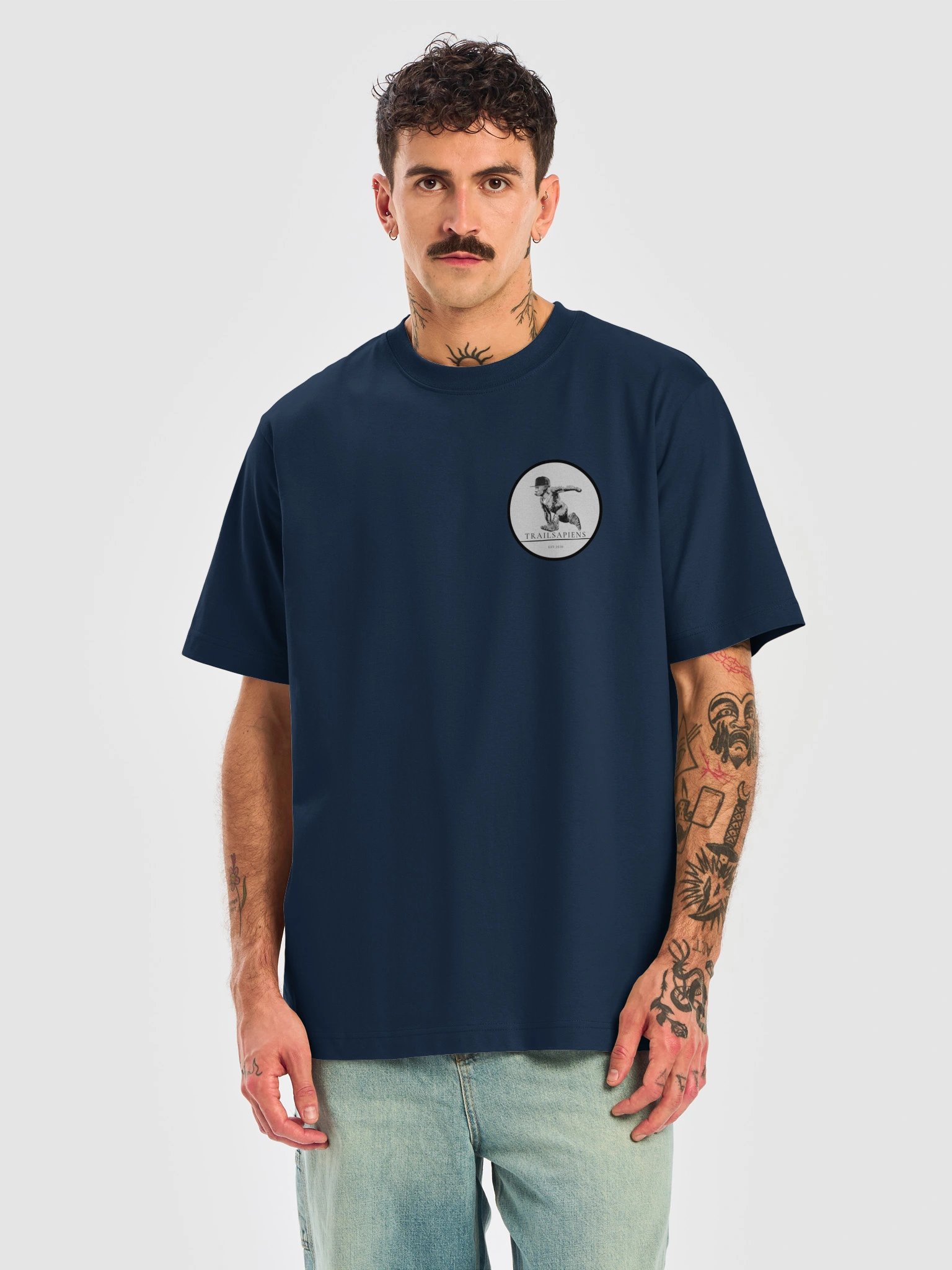 ECO-Friendly & Organic Premium Quality Stanley/Stella- Unisex Freestyler Heavy T-shirt with Trailsapiens logo product image (1)