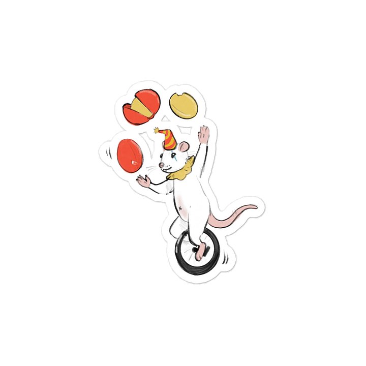 Clown Mouse Juggling Sticker product image (2)