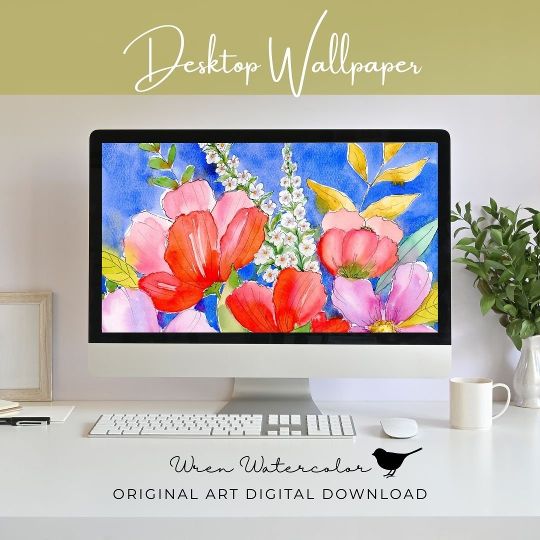 Blooming Blue Digital Wallpaper Pack product image (4)
