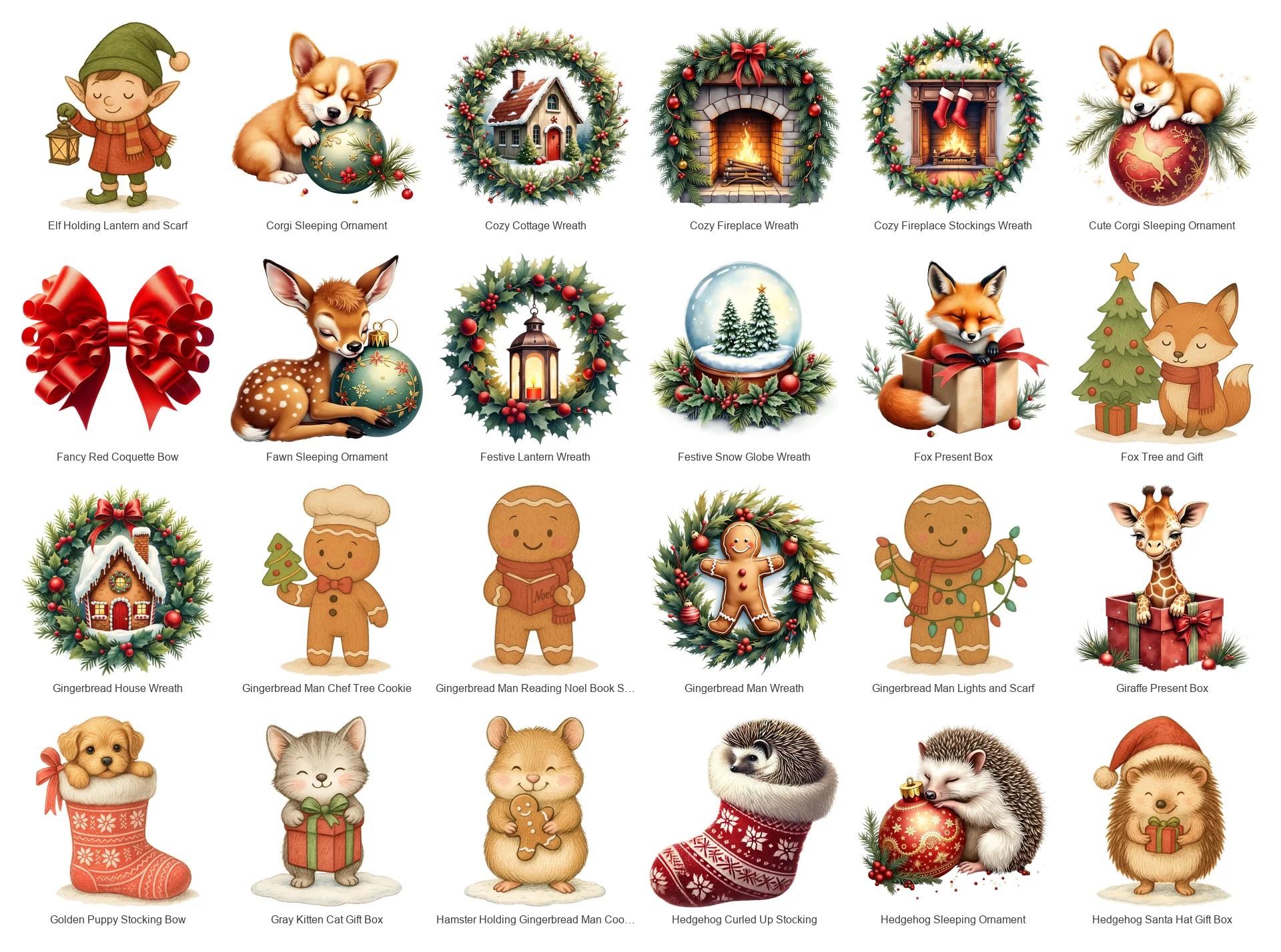 Christmas PNG Bundle | 118 Designs | Commercial Use | Sublimation Clipart product image (3)