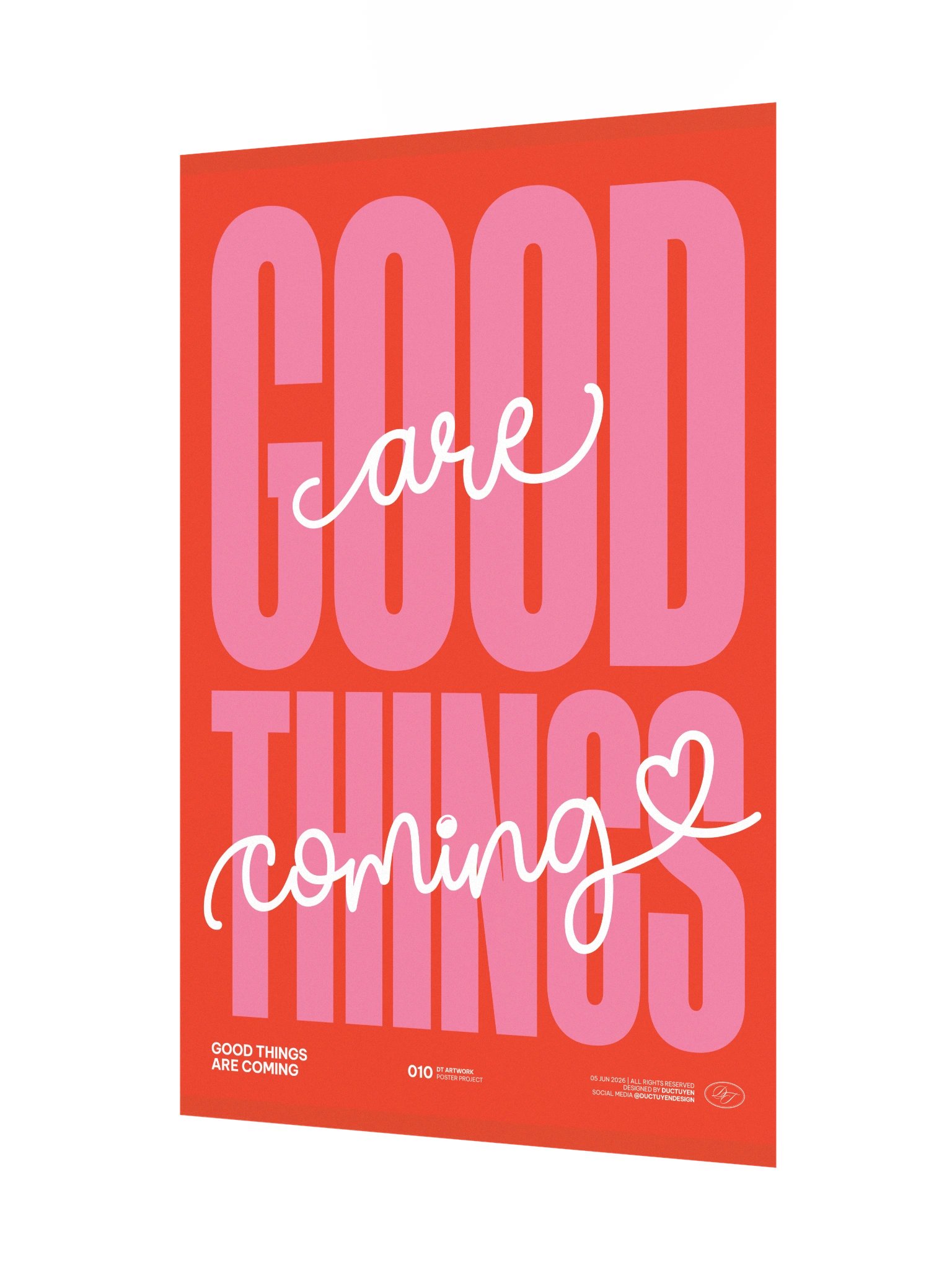 "GOOD THINGS ARE COMING" Print Poster (Unframe) product image (6)