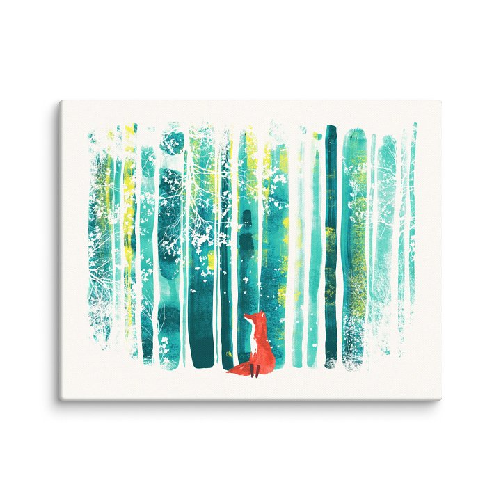 Lone fox canvas art print product image (1)