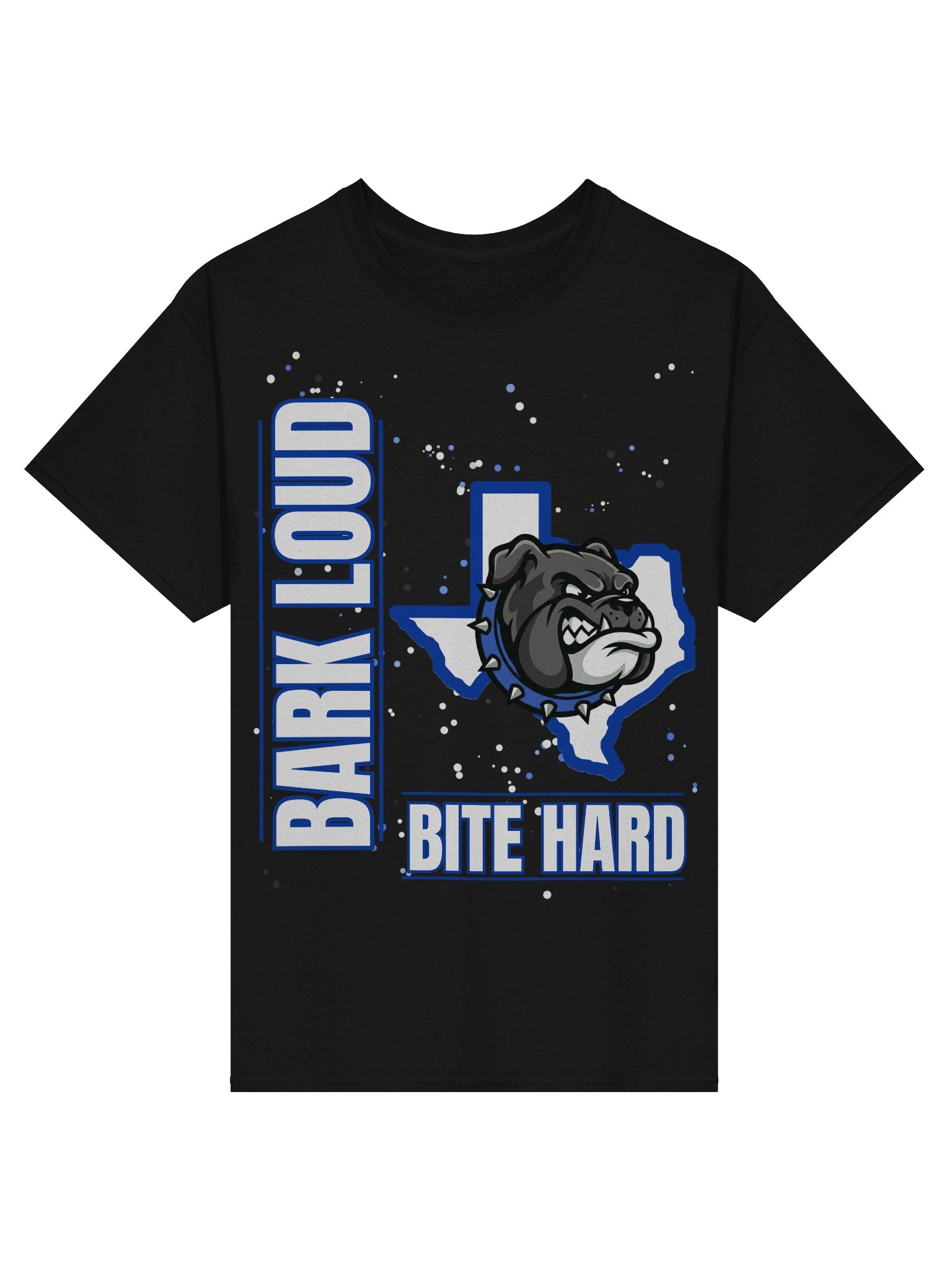 Bark Loud Spirit Tee - Blue on White [READ DESCRIPTION FOR CUSTOMIZATION] product image (6)