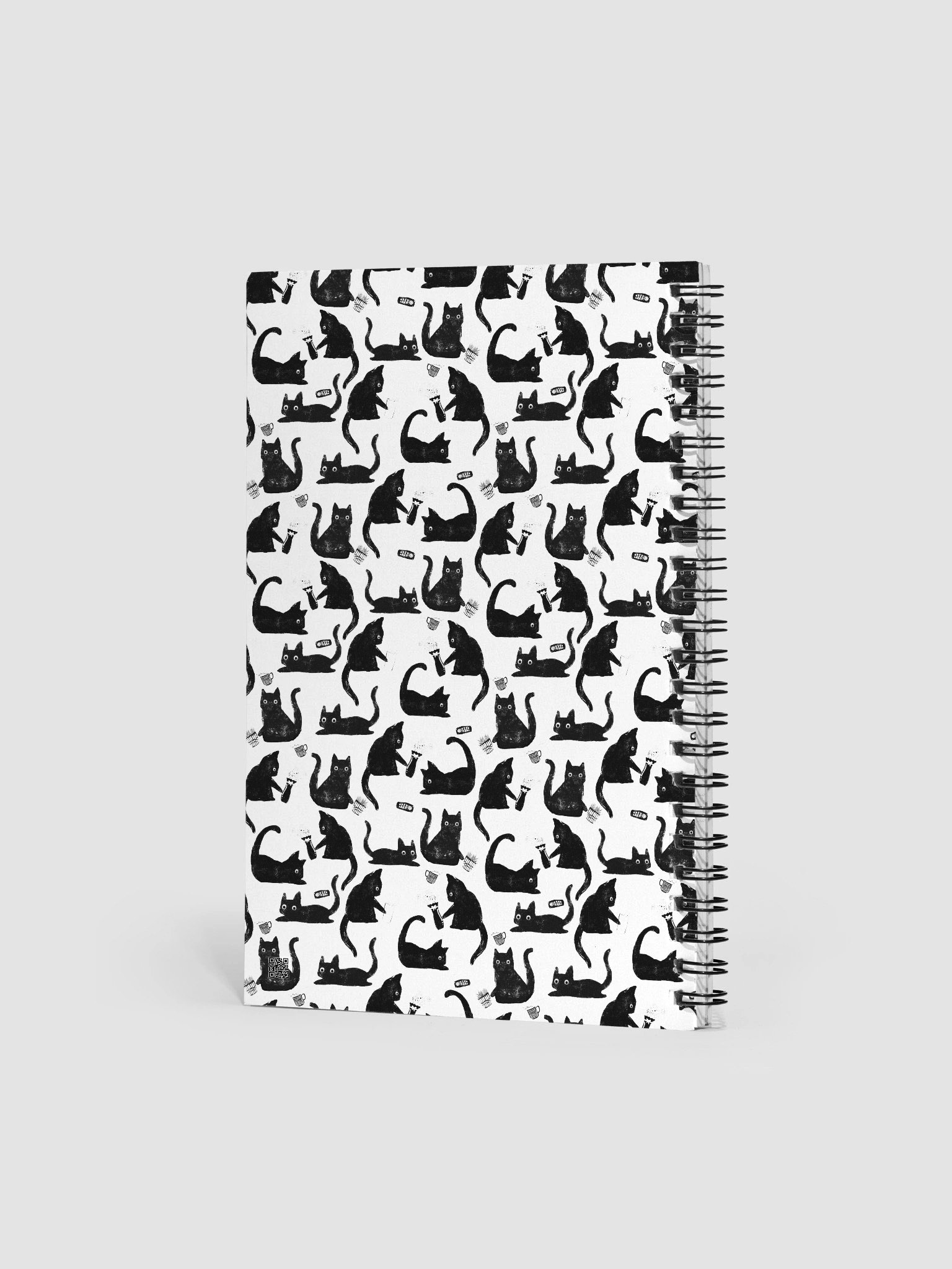 Bad Cats Knocking Stuff Over Pattern Notebook product image (2)