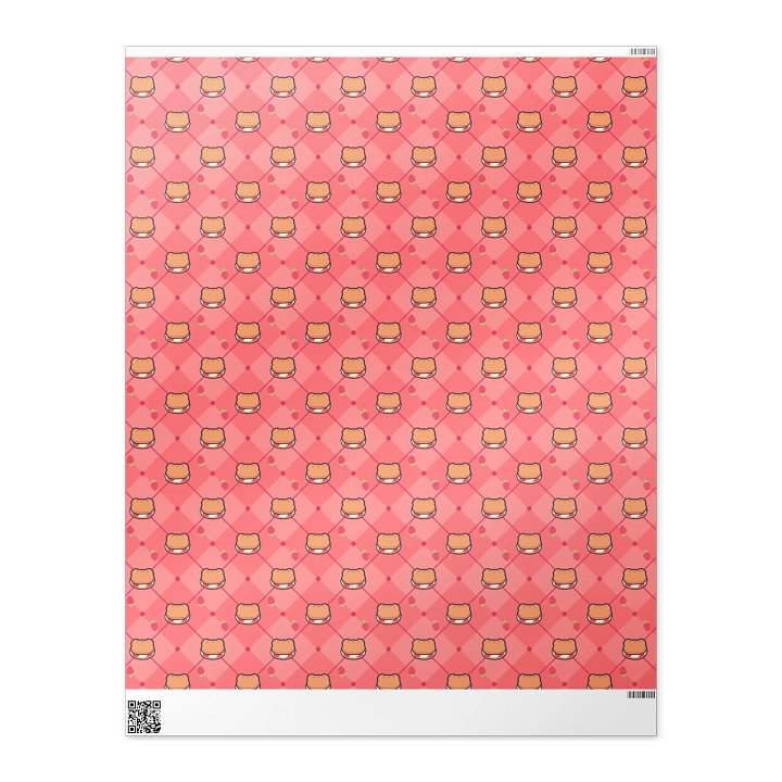 Strawbebby Froggy Wrapping Paper product image (1)