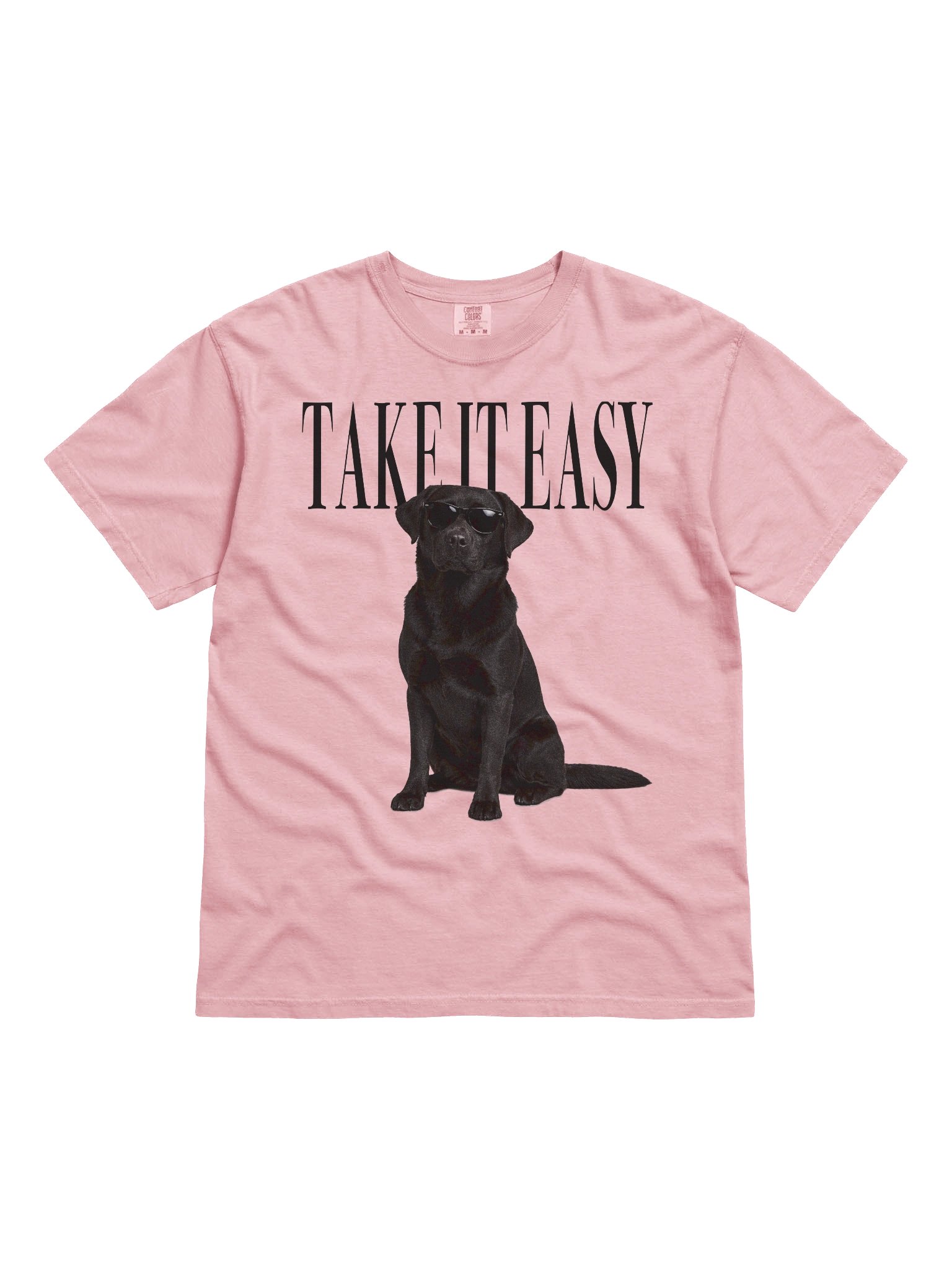 Take It Easy '90s Pop Vintage-Style T-Shirt for Labrador Retriever(Black) Lovers product image (4)
