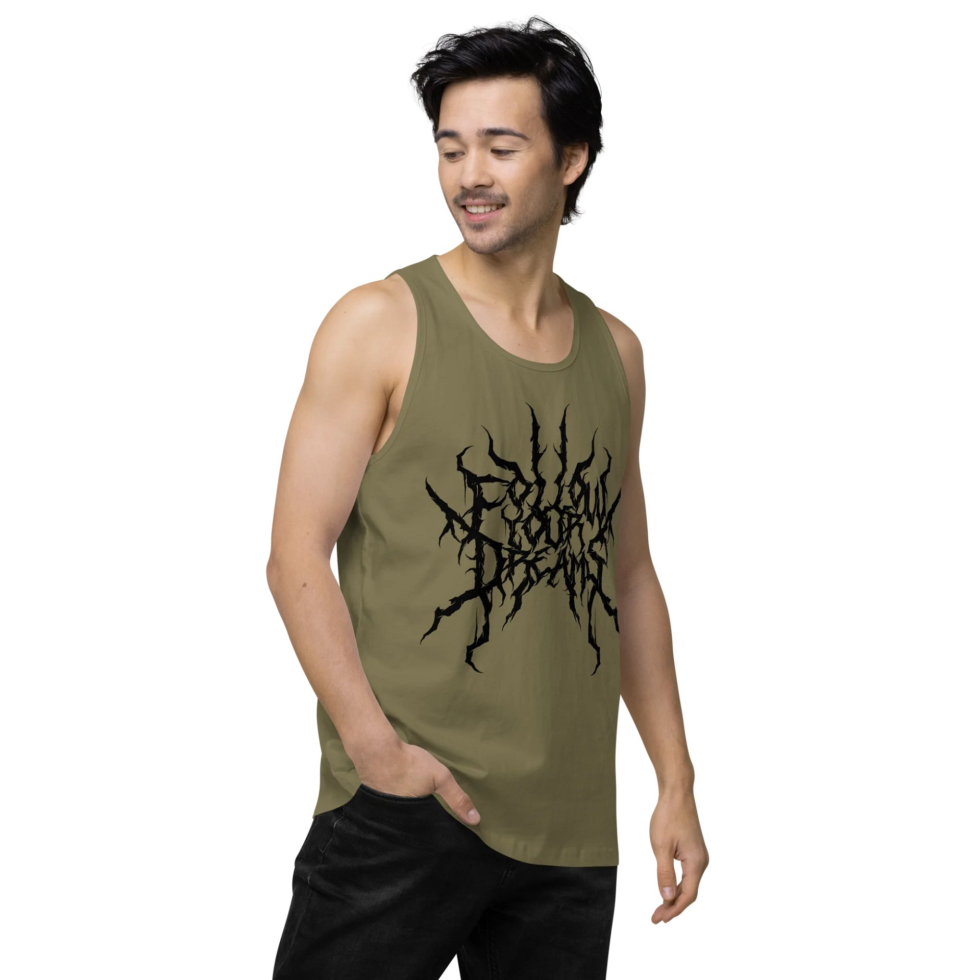 Follow Your Dreams (Black Logo) - Masculine Cut Tank product image (2)