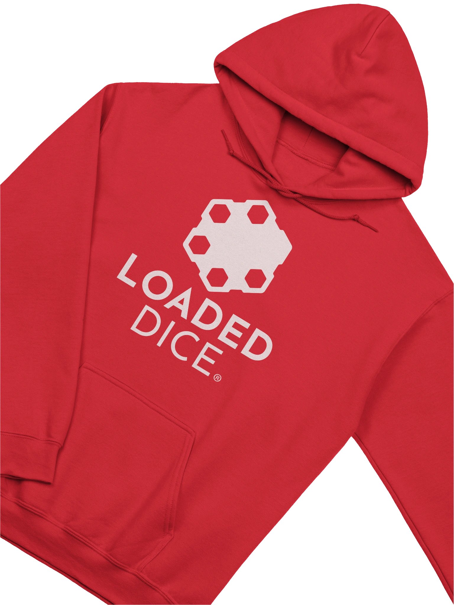 Loaded Dice Graphic Hoodie Red product image (3)