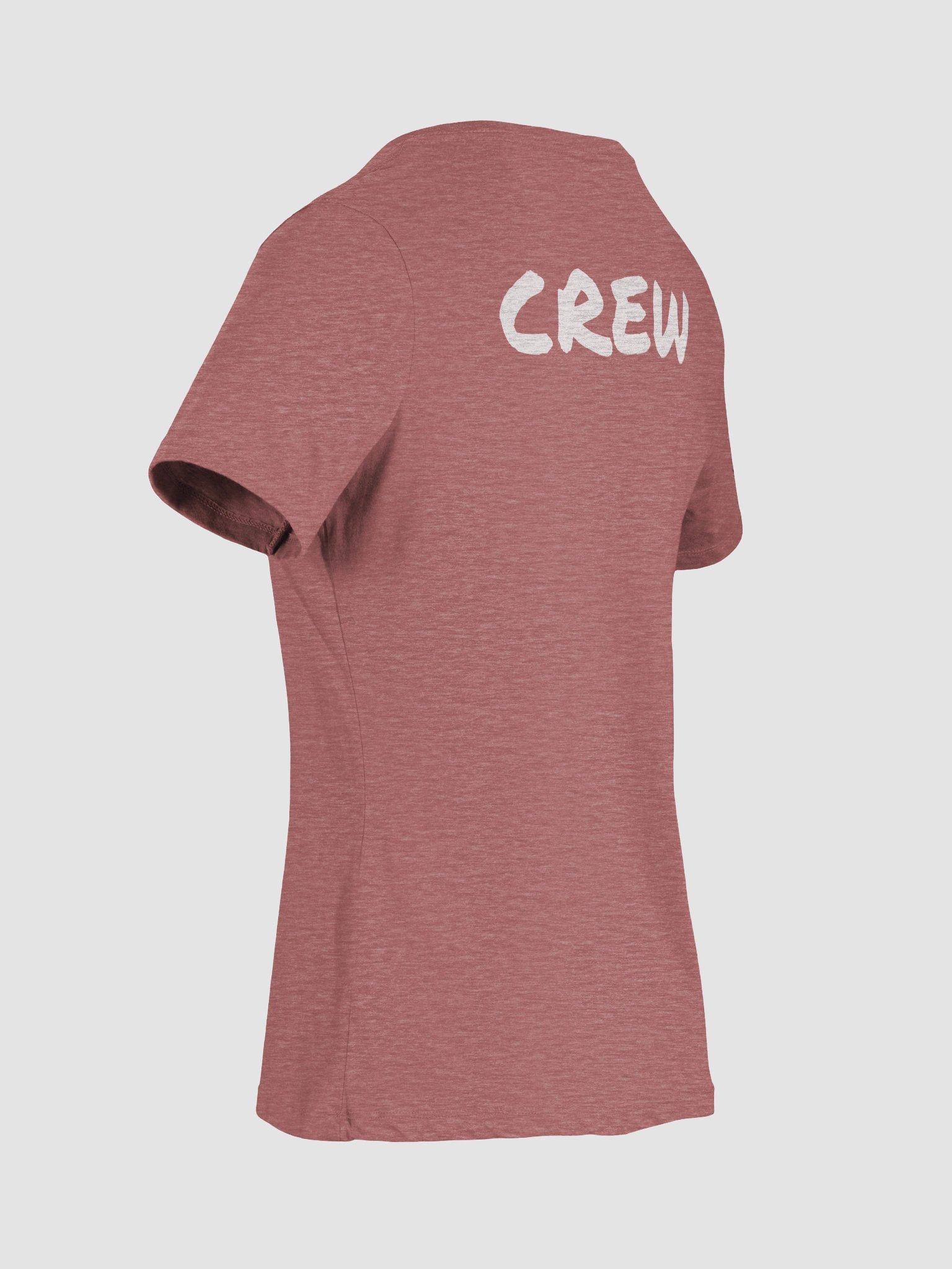 CREW - CU! T-Shirt (Women's Sizing V Neck) - White Printed Logo with CREW on the back product image (9)