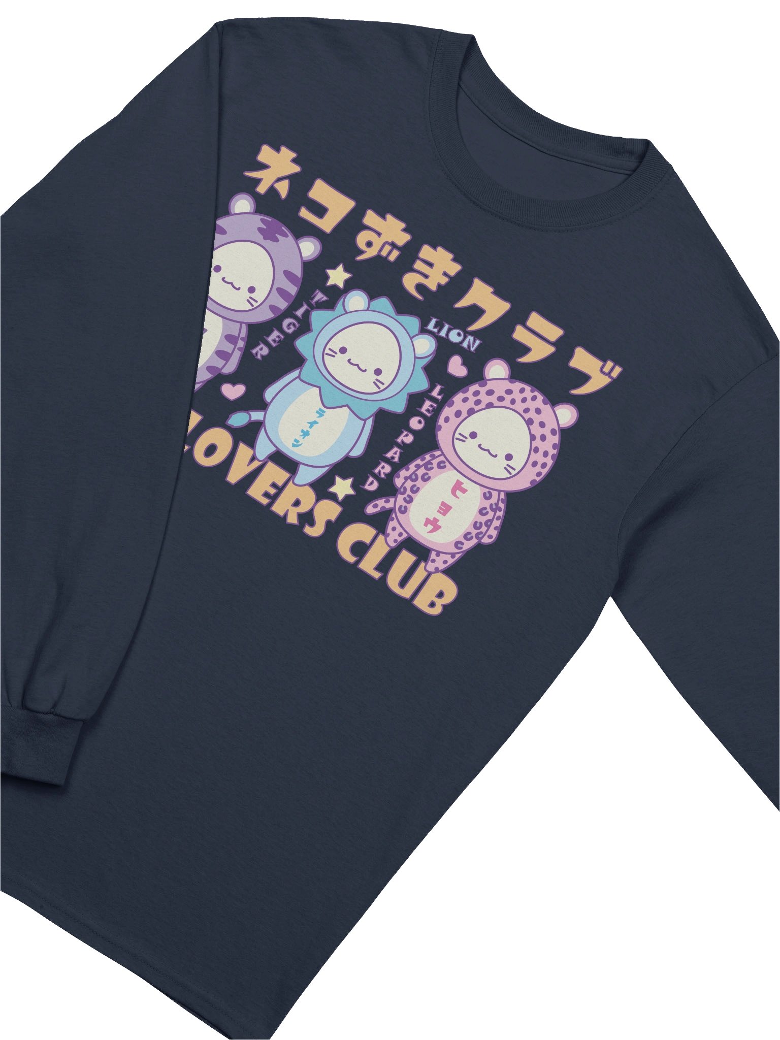 CAT LOVERS CLUB 2 - Unisex Adult Long Sleeve T-shirt product image (3)