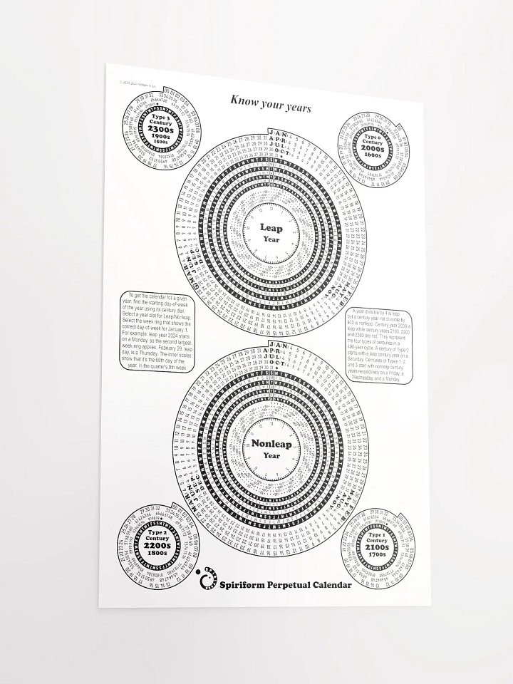 Spiriform Perpetual Calendar 12
