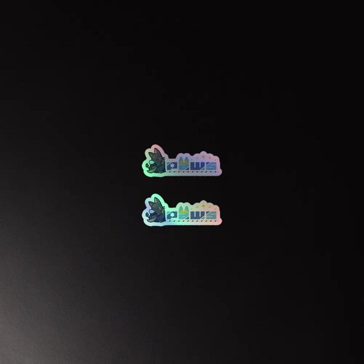 Paws Logo Holographic Sticker product image (2)
