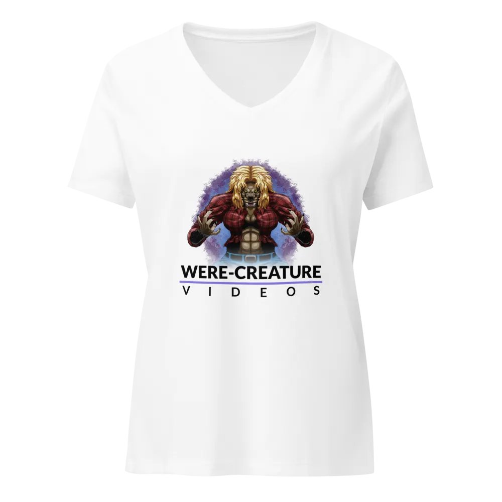 Were-Creature Videos - Women's V-Neck T-Shirt product image (1)