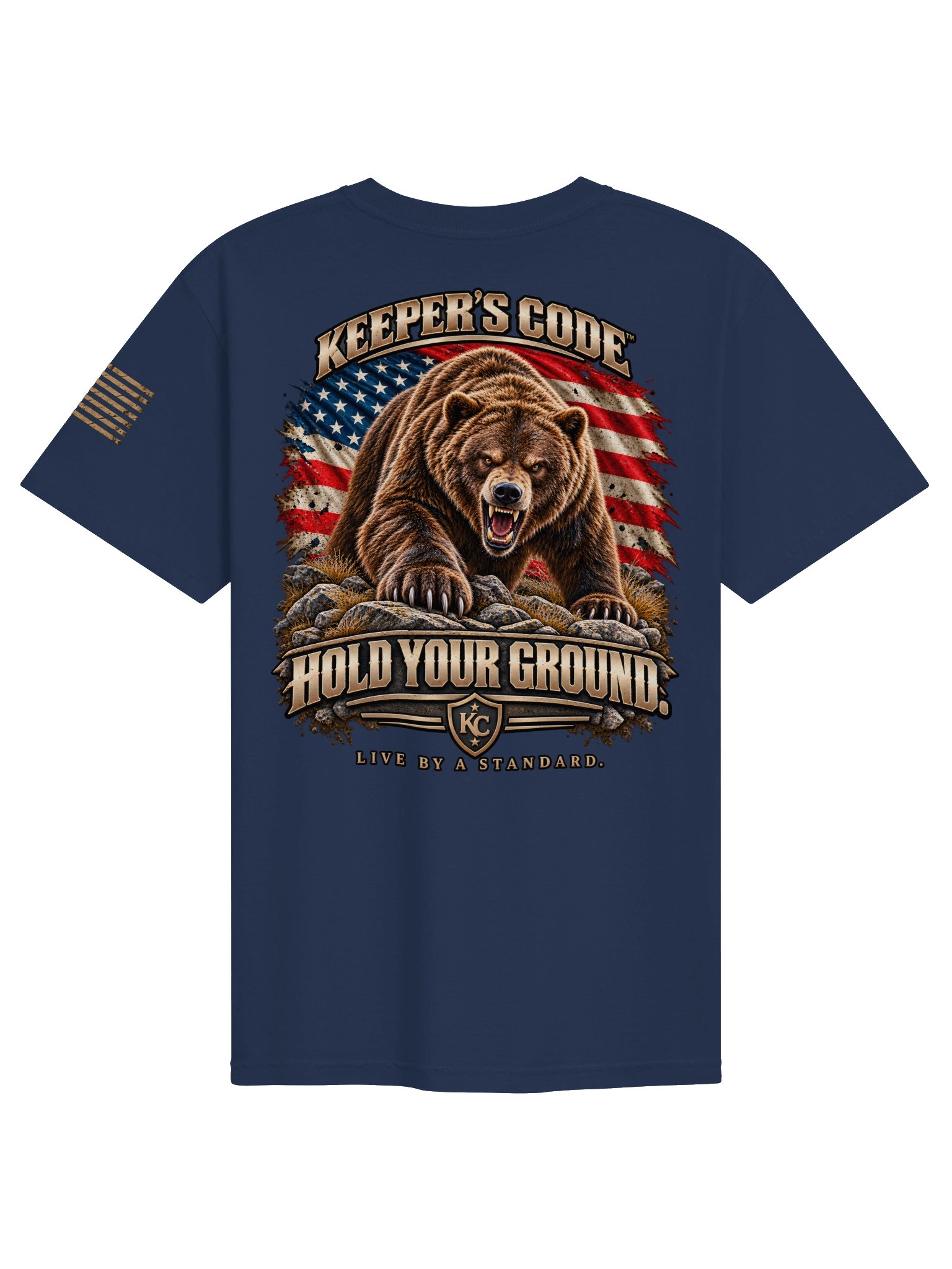 Men's Hold Your Ground Patriotic Graphic T-Shirt product image (21)