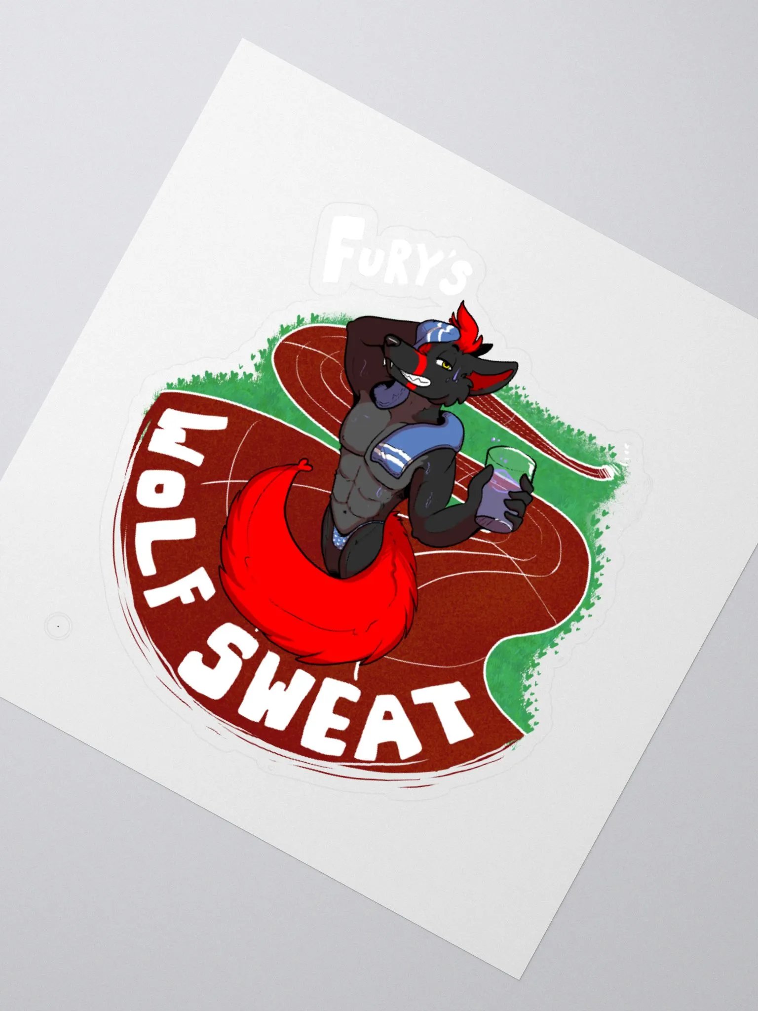 Fury's Wolf Sweat! Sticker product image (7)