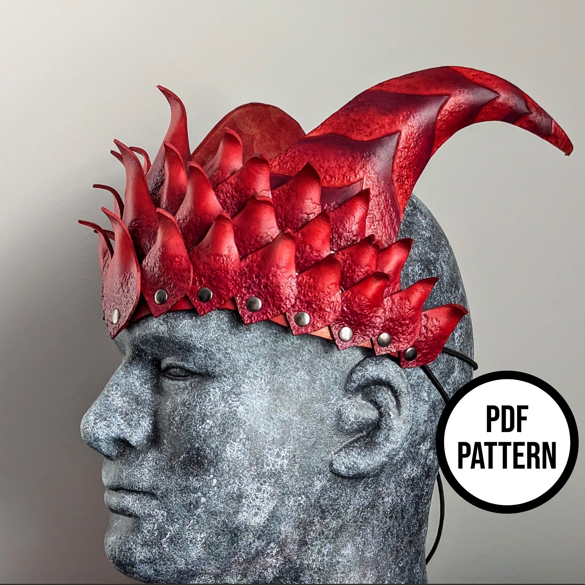 Dragon Crown - PDF Pattern for Leather product image (3)