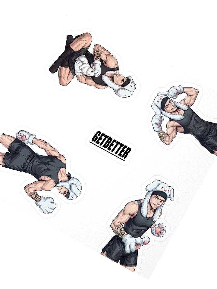 Waifu Kiss Cut Sticker Sheet product image (2)