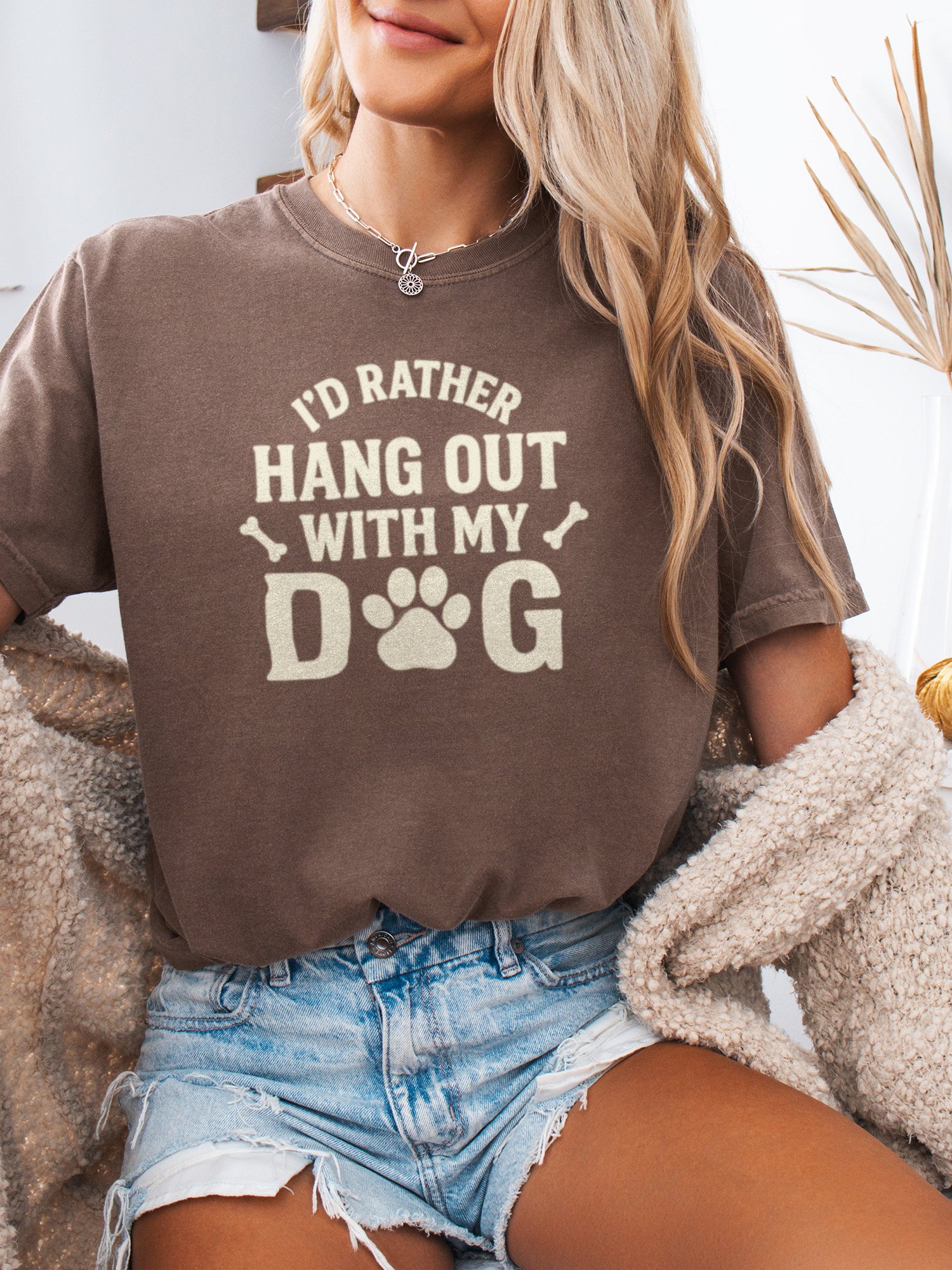 I'd Rather Hang Out With My Dog Tee product image (2)