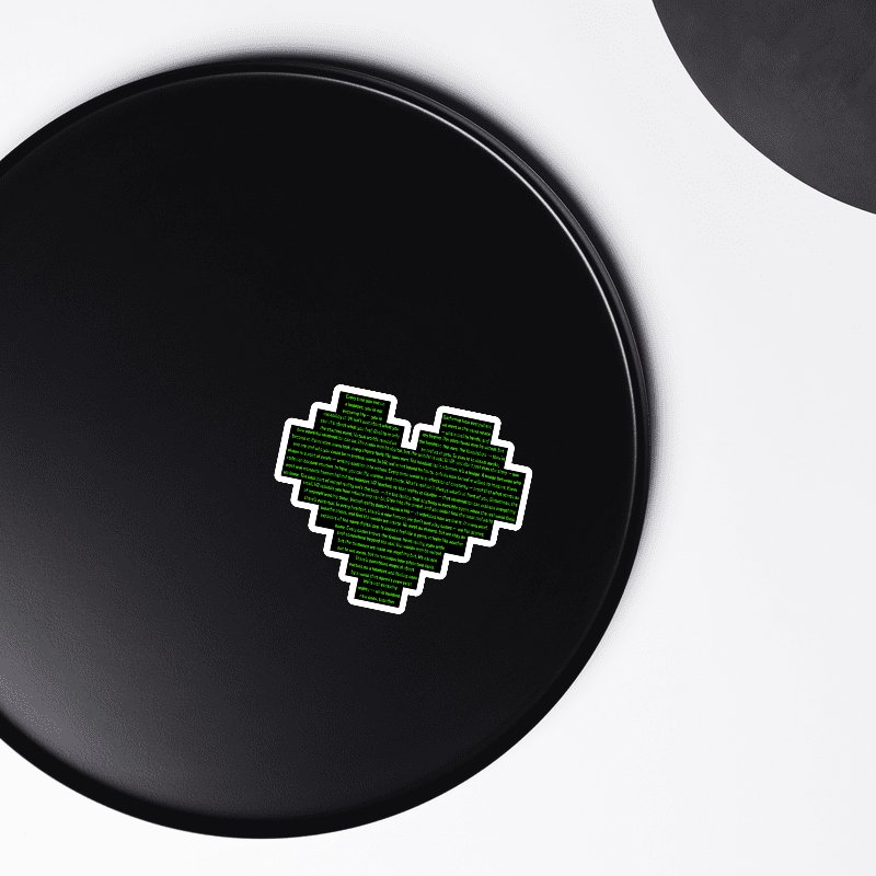 We Love VR Magnet Pixel Heart Die-Cut Magnet product image (3)