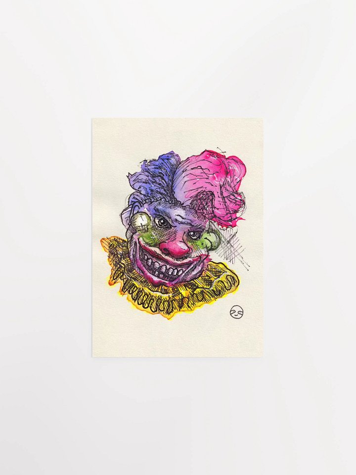 Watercolour Clown Print product image (1)