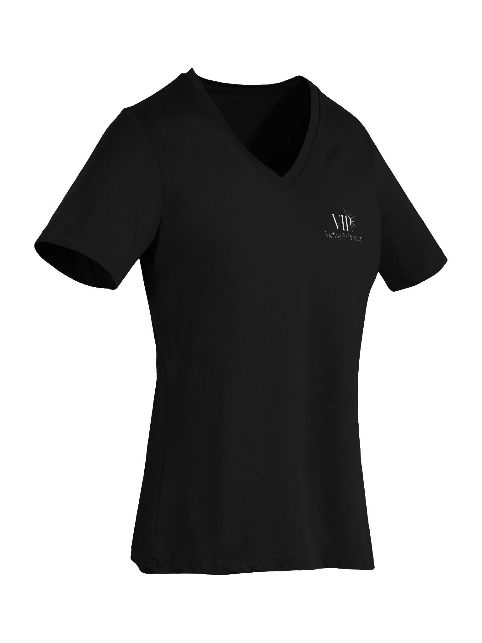 VIP Victory in Prayer Relaxed Clothed in Faith Womens V-Neck Tee product image (6)