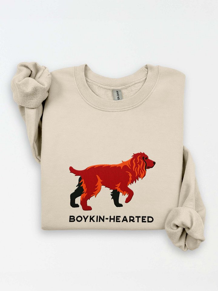 Boykin-Hearted Sweatshirt (Embroidered) of a Boykin Spaniel product image (1)