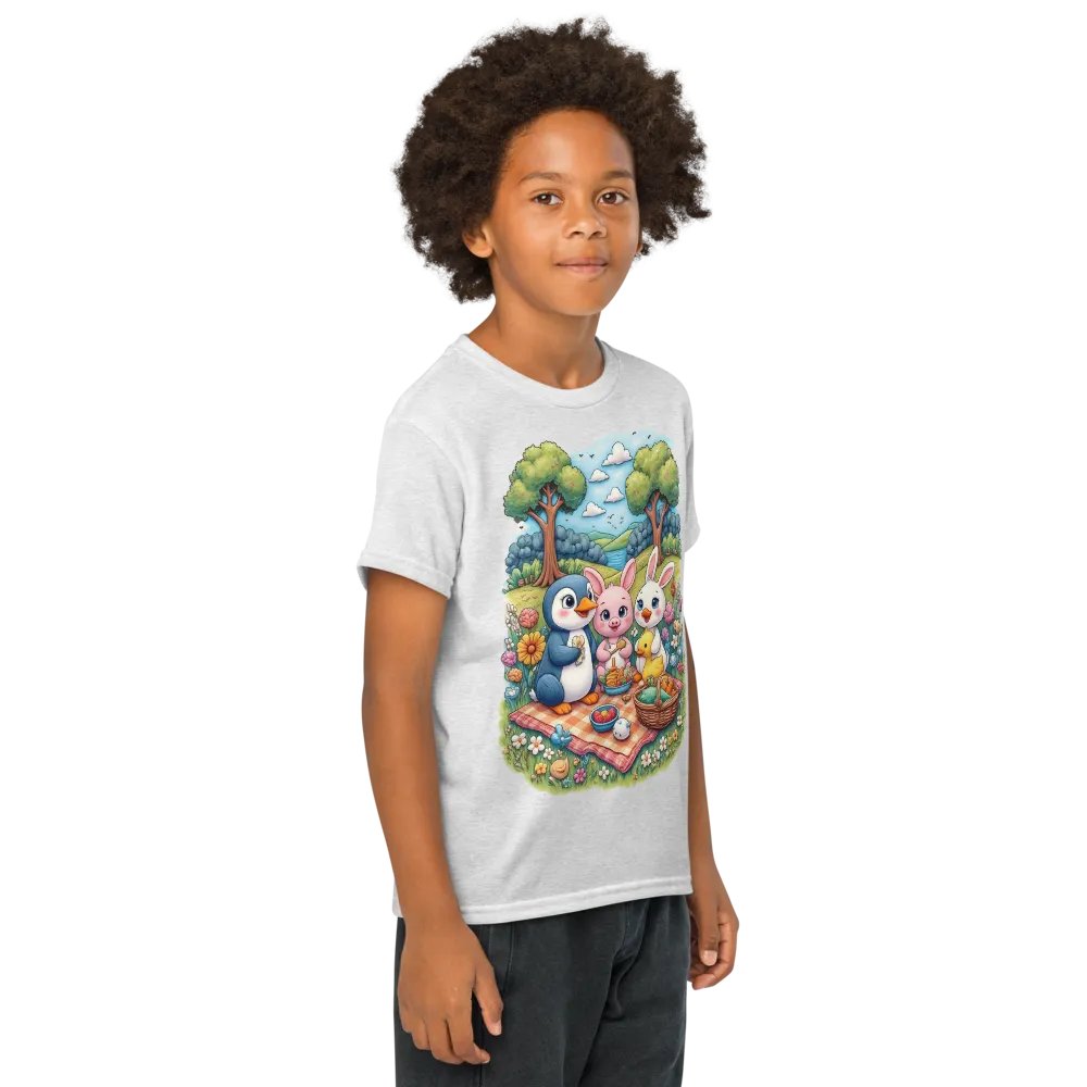 Whimsical Baby Animal Picnic Adventure Youth Tee product image (68)