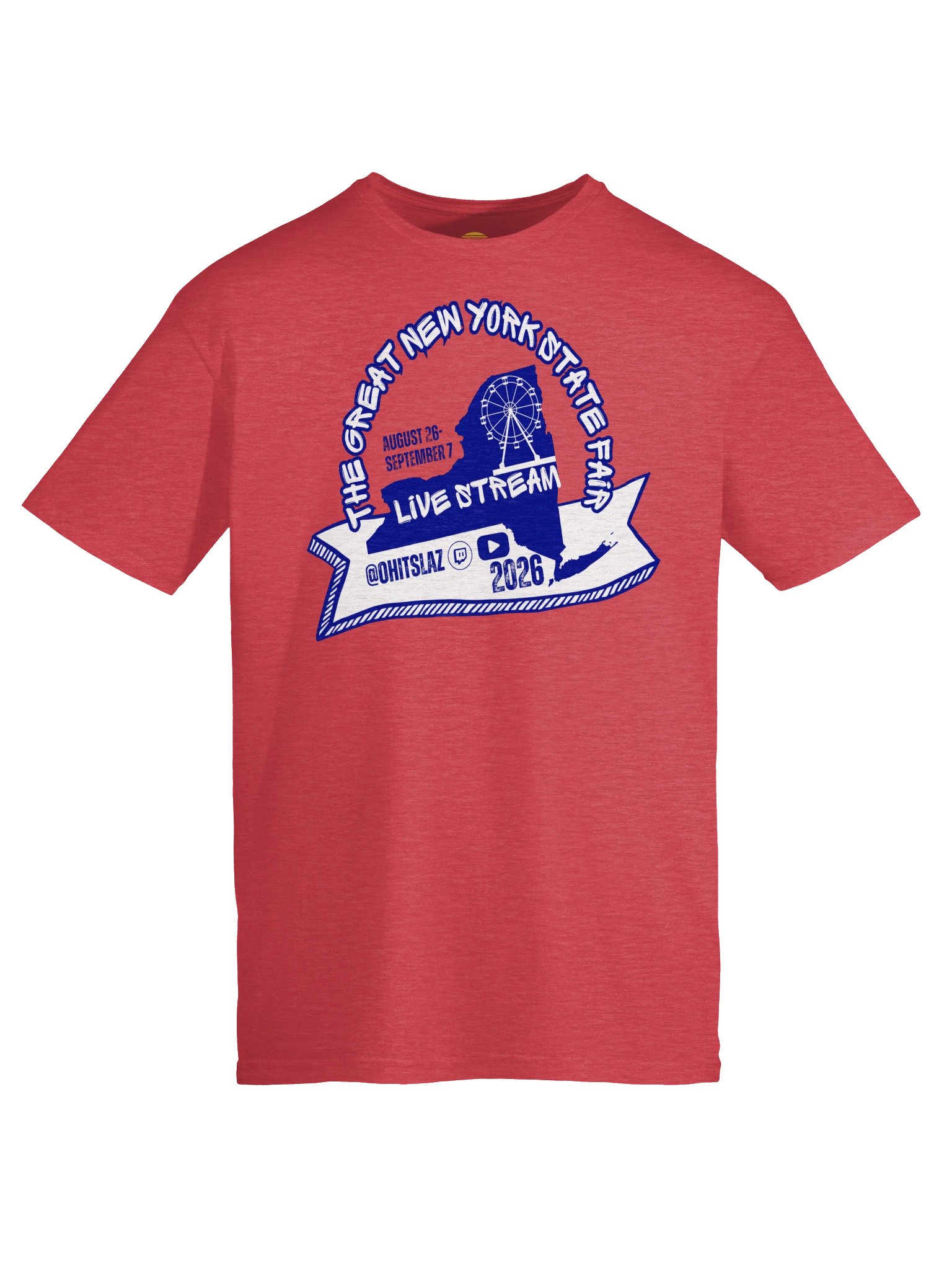 The Great NY State Fair 2026 Live Broadcast Crew Tee product image (2)