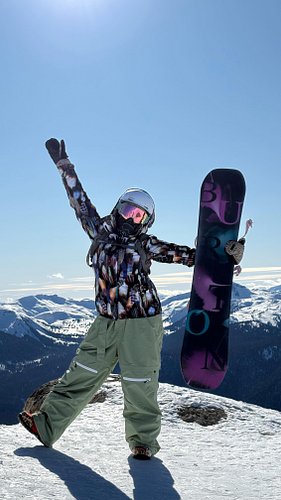 This is the top of Whistler mountain at over 7,000ft.  The ride down was WILD!! It took so long. #Whistler#snowboarder#travel...