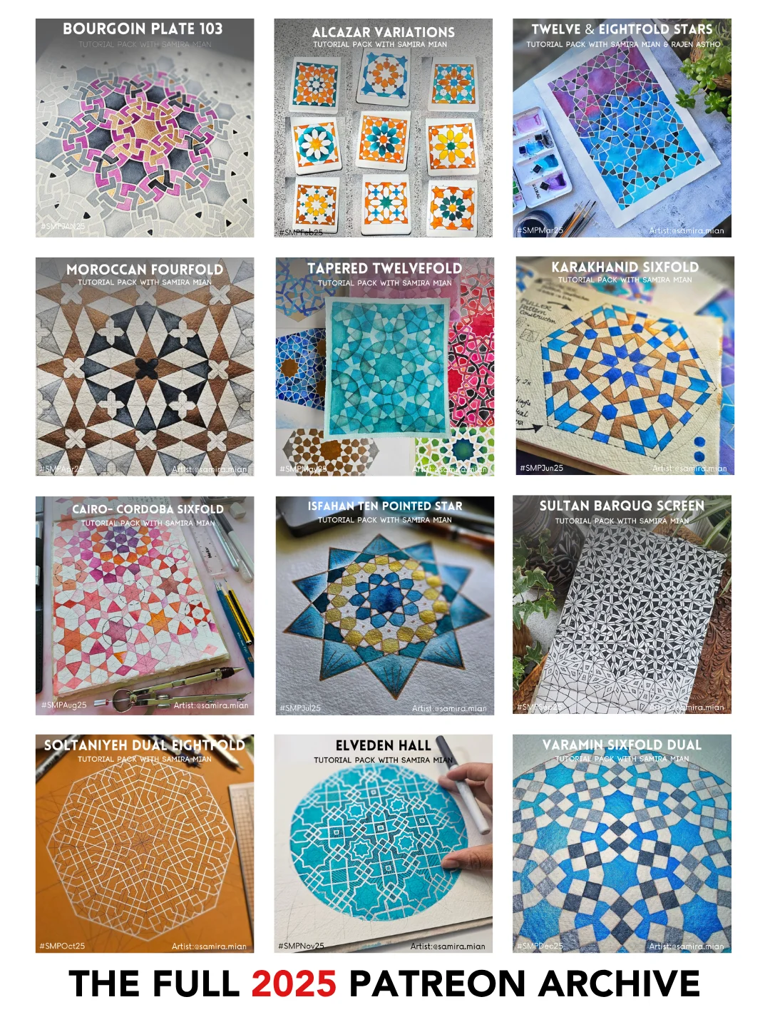 2025 All Twelve Tutorial Packs product image (1)