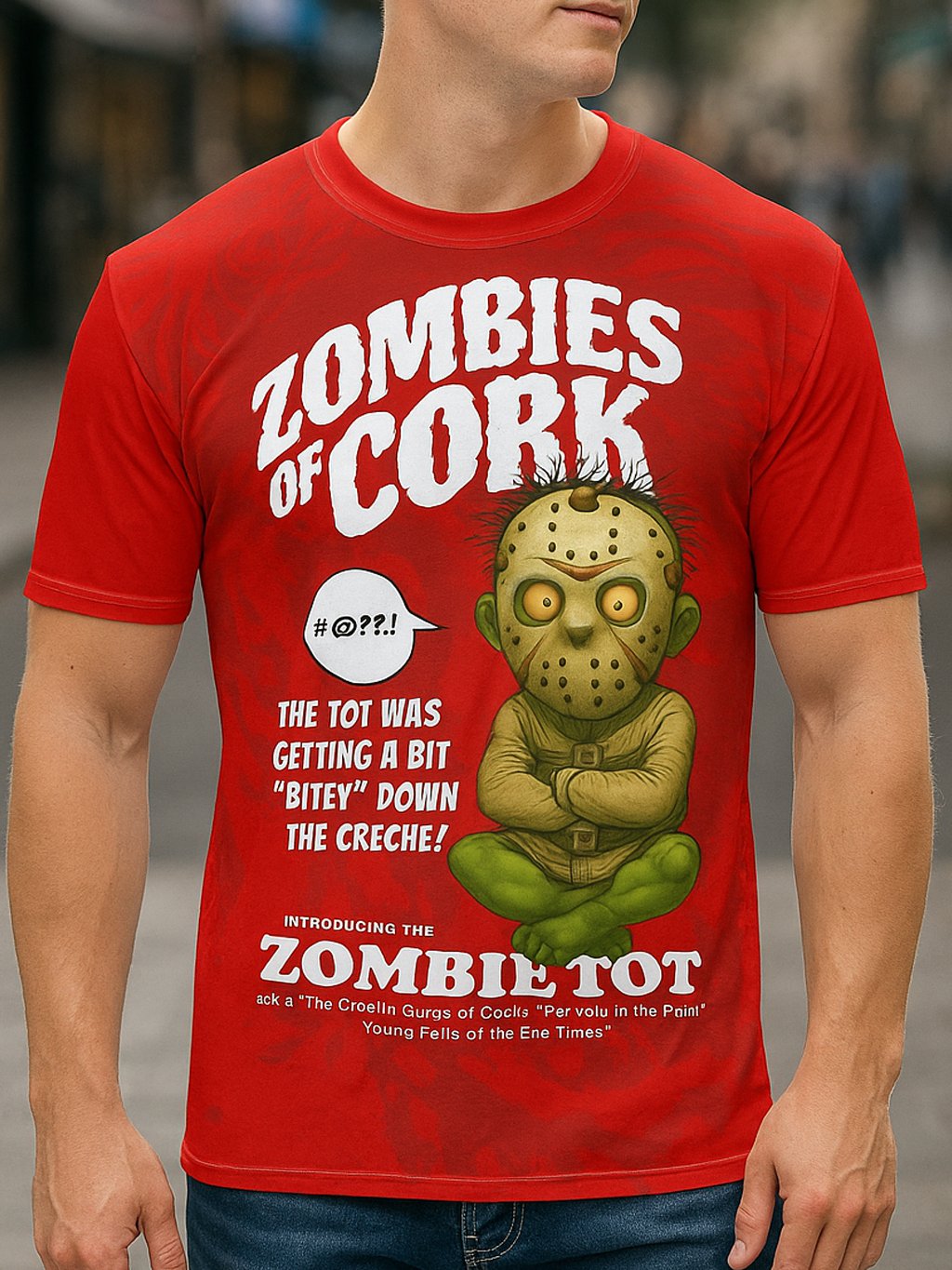 Zombie Tot Gets Bitey - Allover print T-Shirt product image (1)