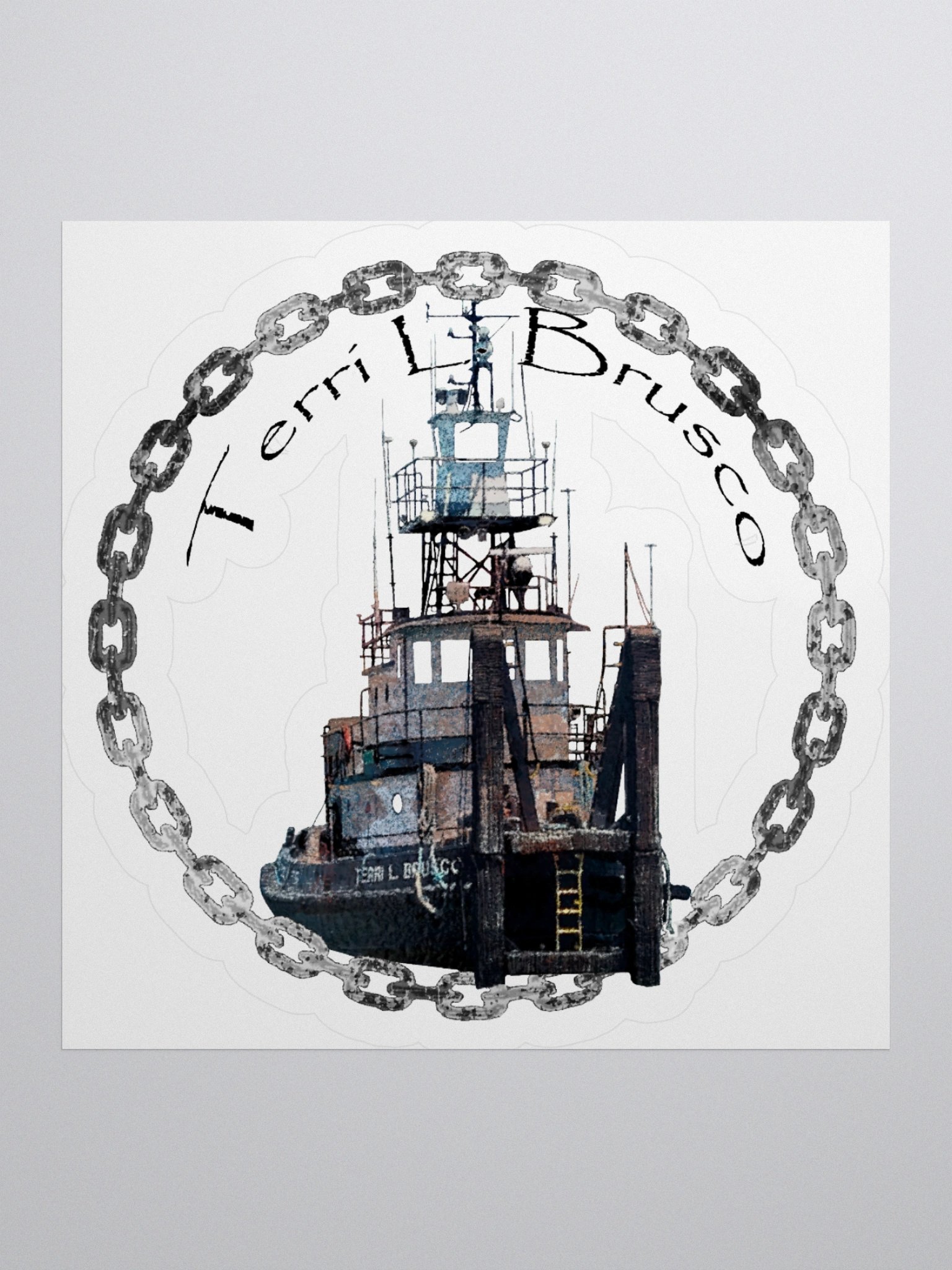 Terri L. Brusco Endless Chain Kiss Cut Stickers product image (1)
