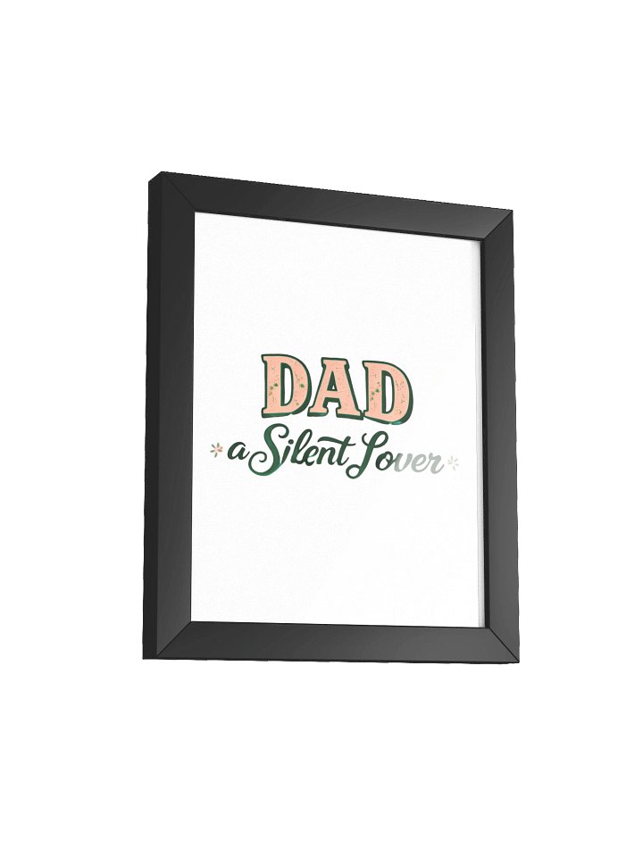 Retro Father's Day Framed Wall Art | High-Quality Matte Poster for Dad product image (2)