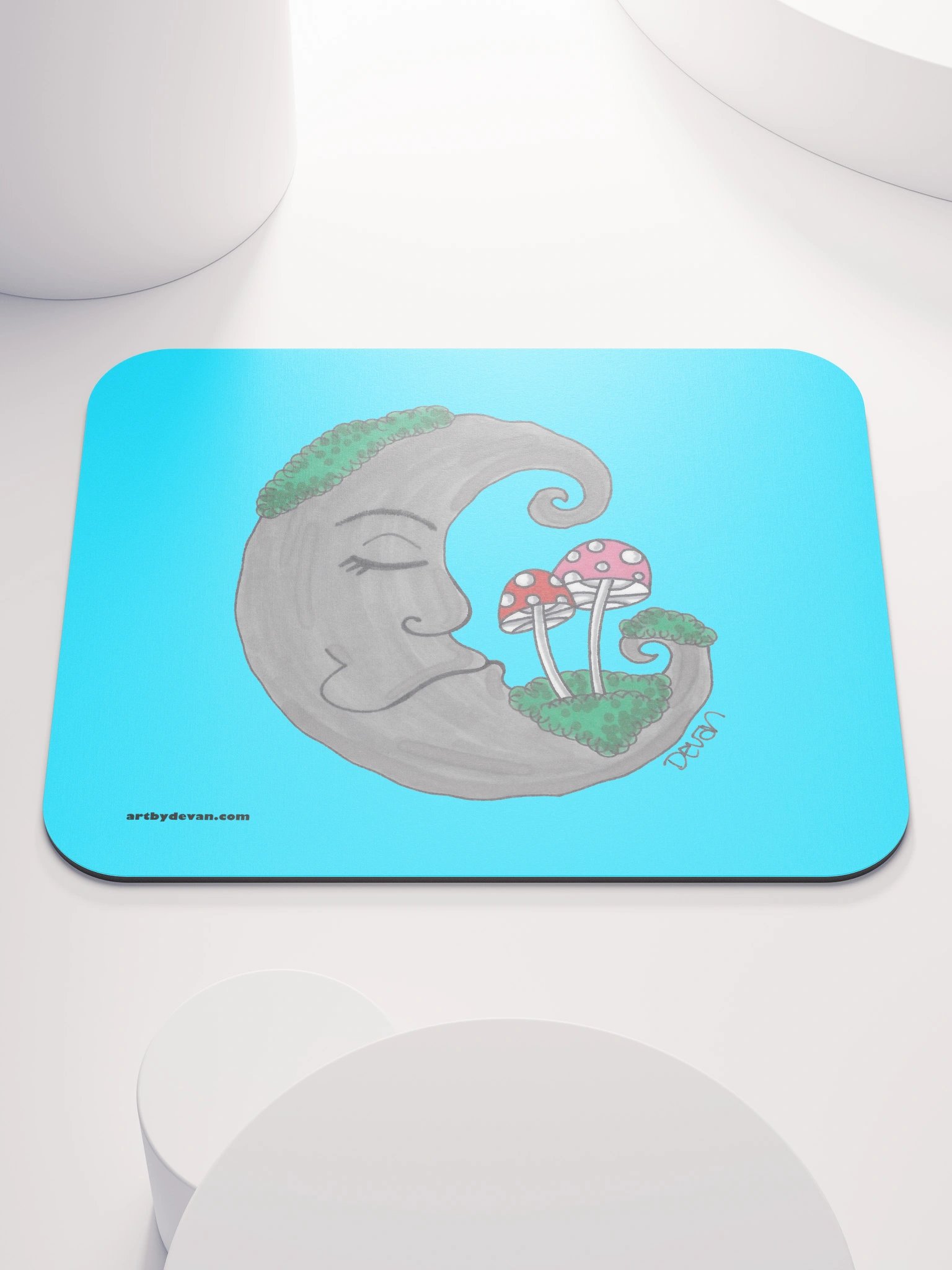Mushroom Moon Mousepad product image (1)
