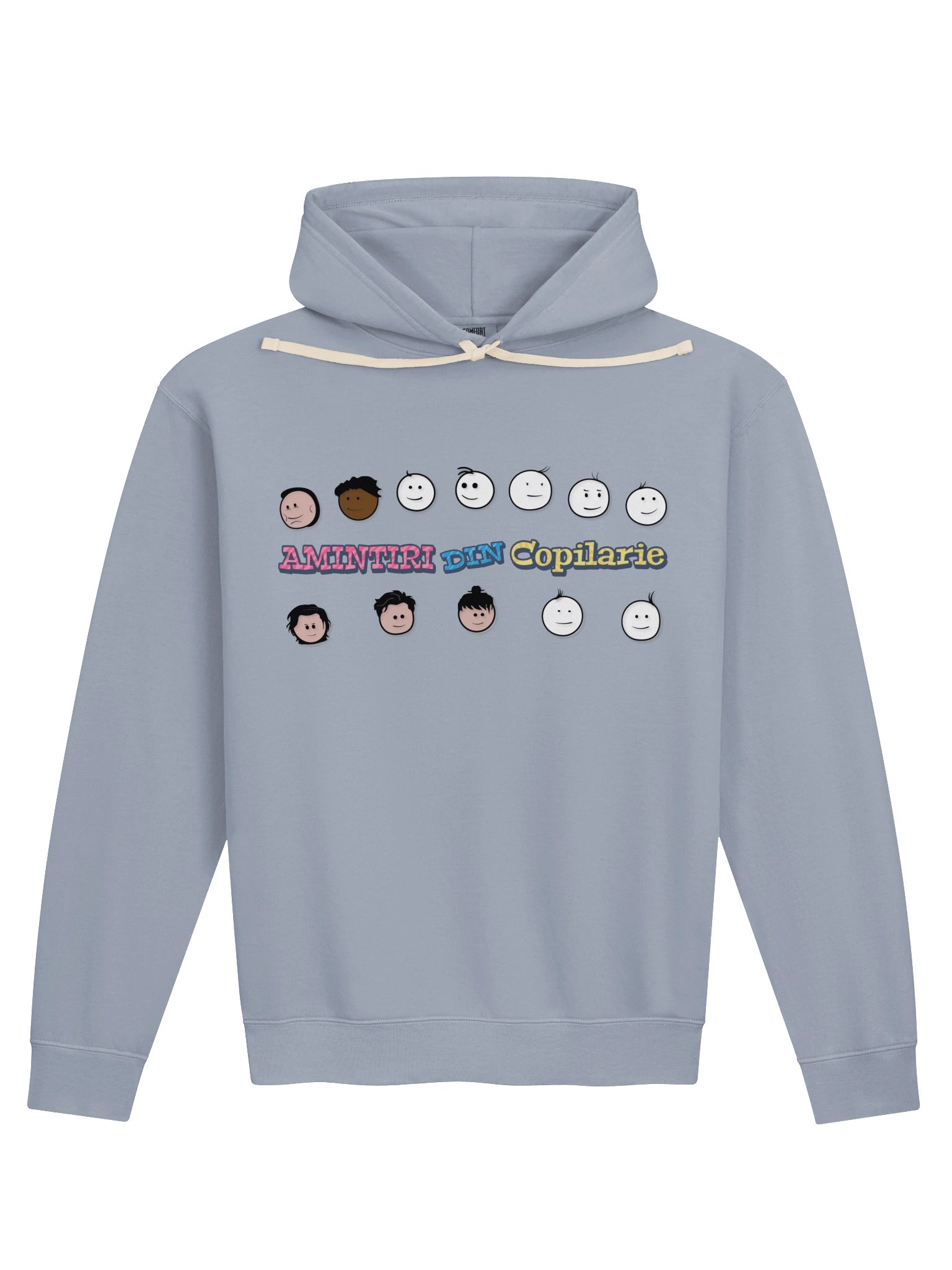 🧥 Hanorac Albastru Jean Bărbați „Amintiri Din Copilărie” – Personajele product image (1)