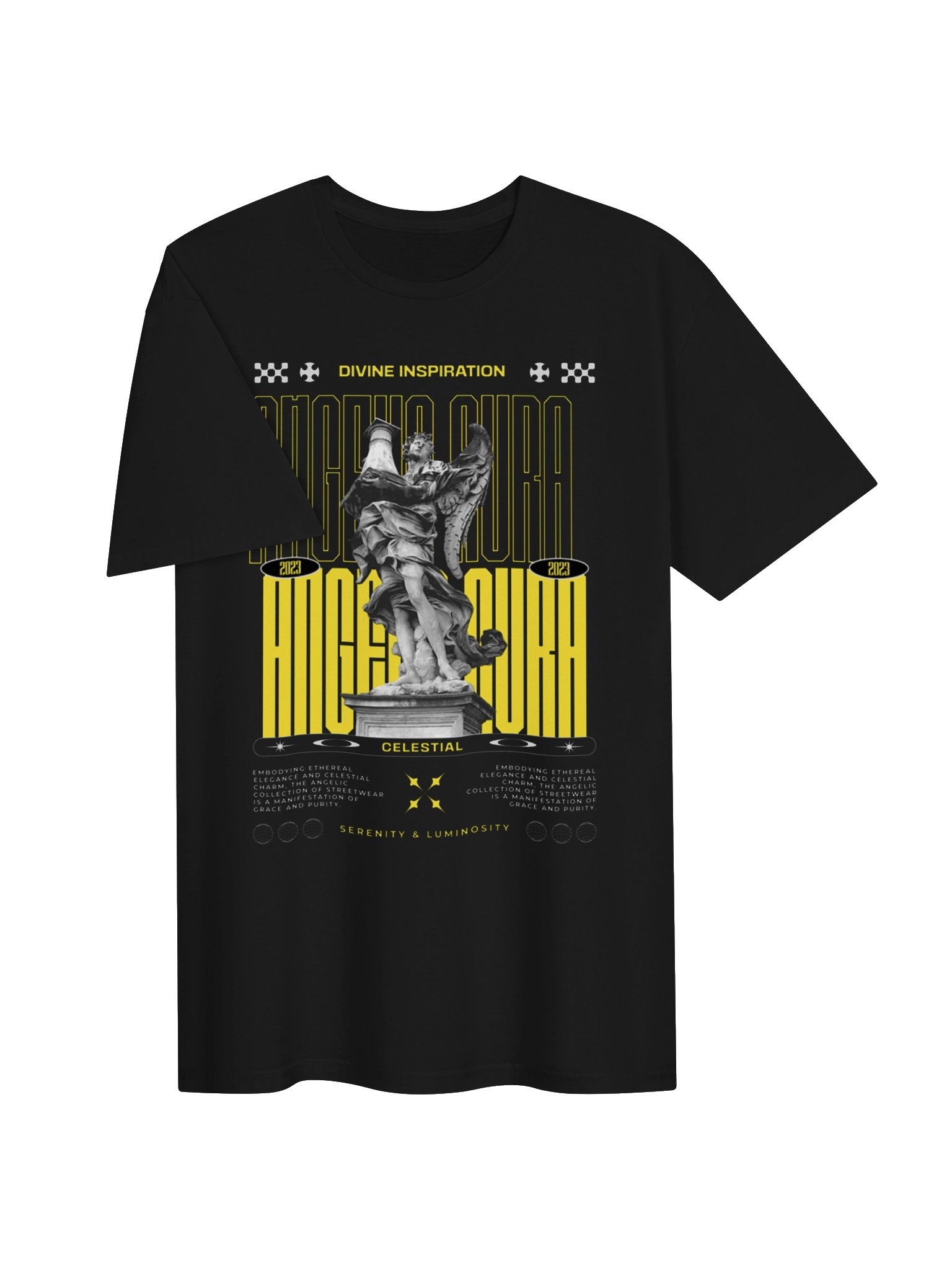 Divine Inspiration Celestial Statue Graphic Unisex Softstyle T-Shirt product image (2)