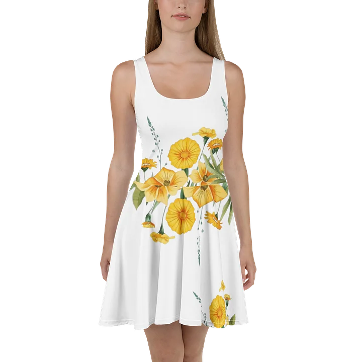 Sunflower Radiance Skater Dress product image (2)