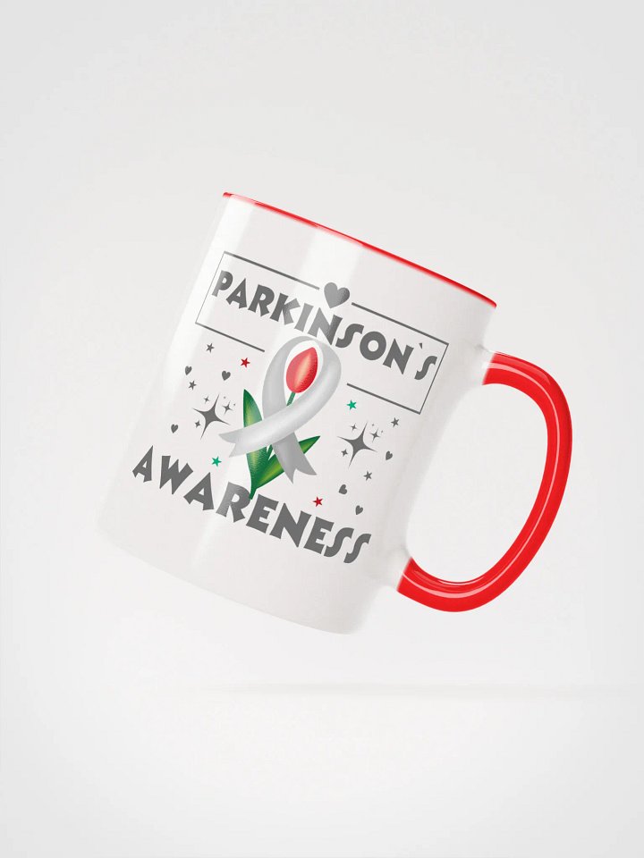Parkinson's Awareness Red Tulip Ceramic Mug product image (2)