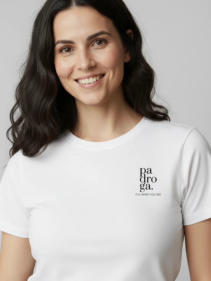 padroga. essentials white tshirt Francisco Llamas design product image (1)