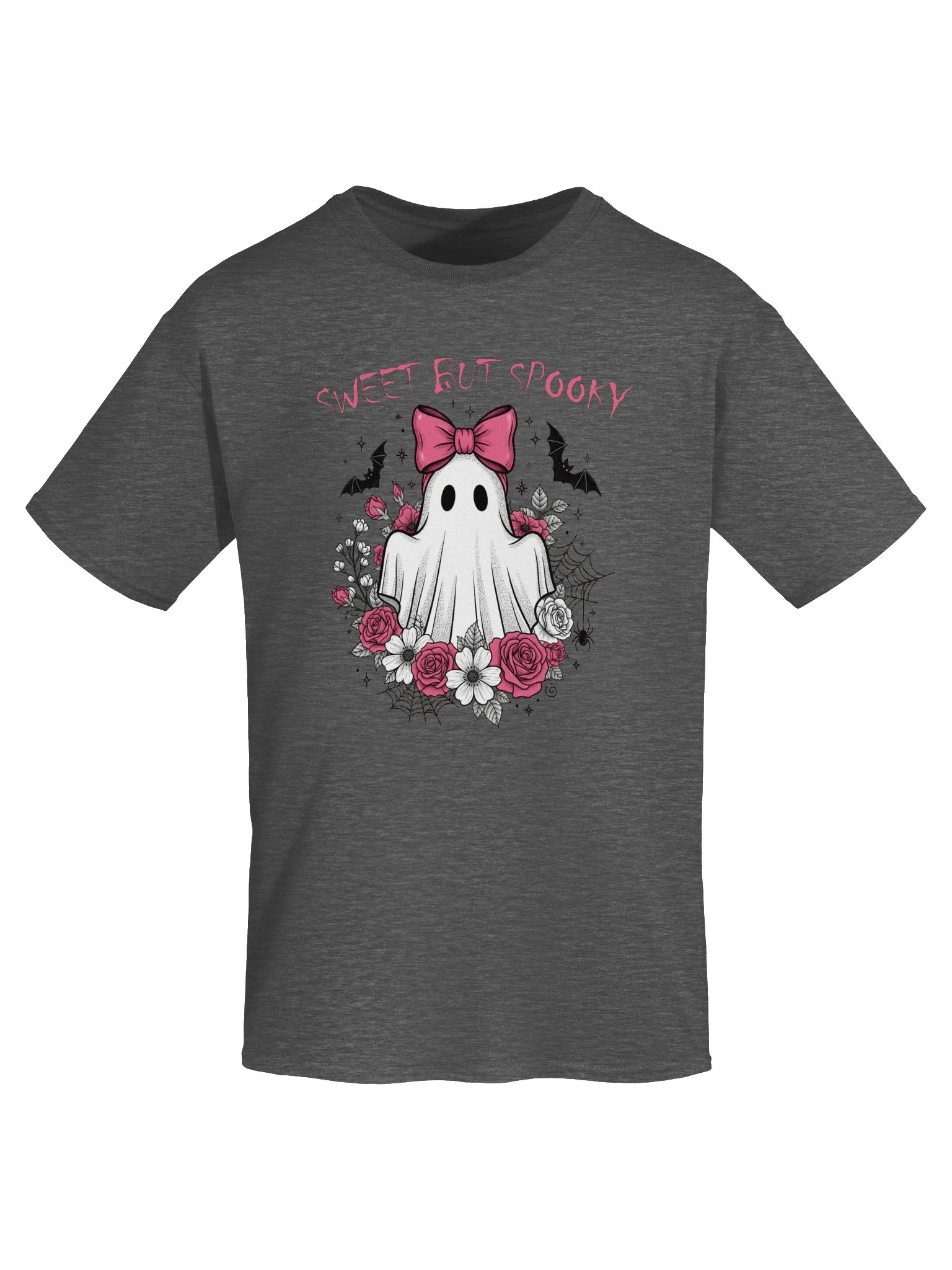 Sweet But Spooky Halloween T-Shirt | Cute Ghost Floral Bow Tee | Women's Halloween Shirt | Fall Gift product image (22)
