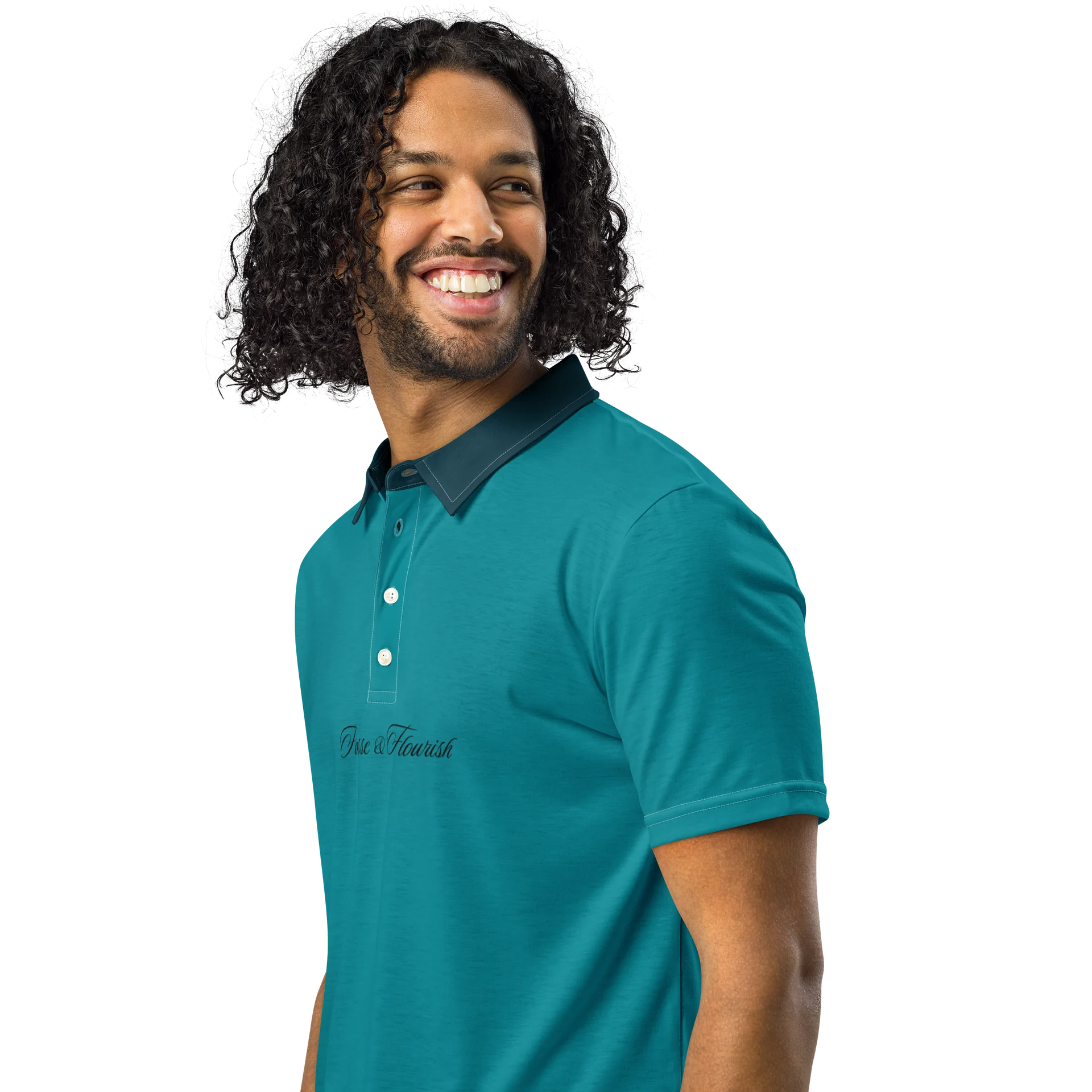 F&F Script Mariner Slim Fit Polo Shirt product image (2)