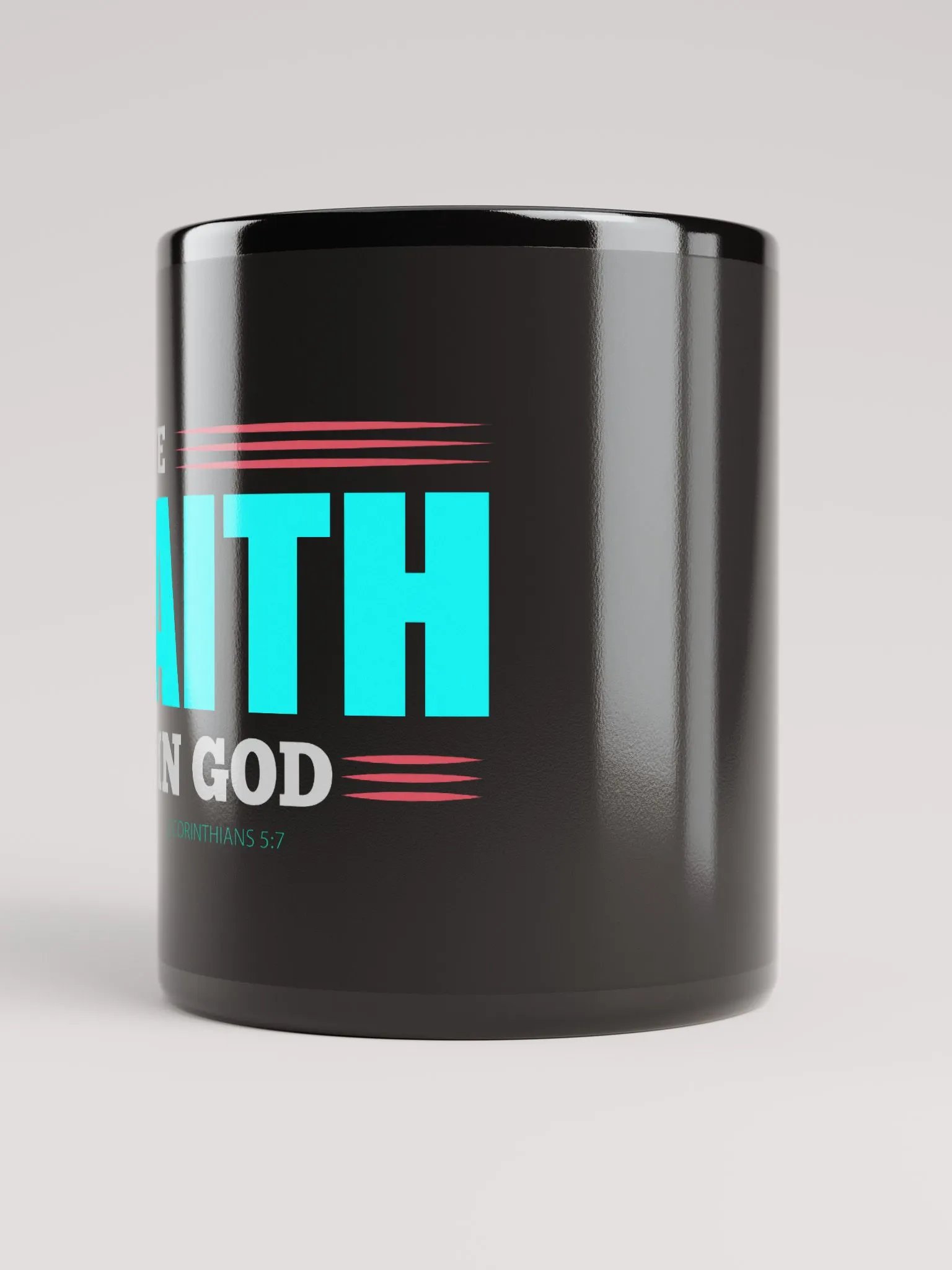 Premium Have Faith in God Black Mug product image (3)