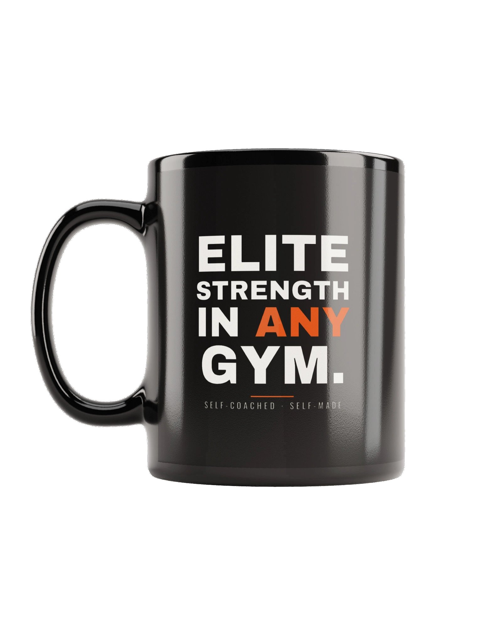 Elite Strength In Any Gym. Black Mug product image (2)